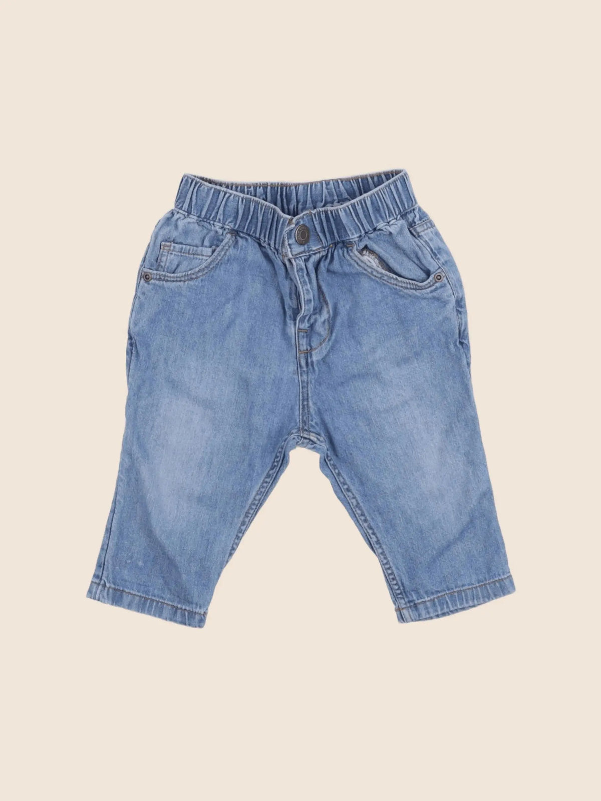 H&M - jean bleu - 6 mois