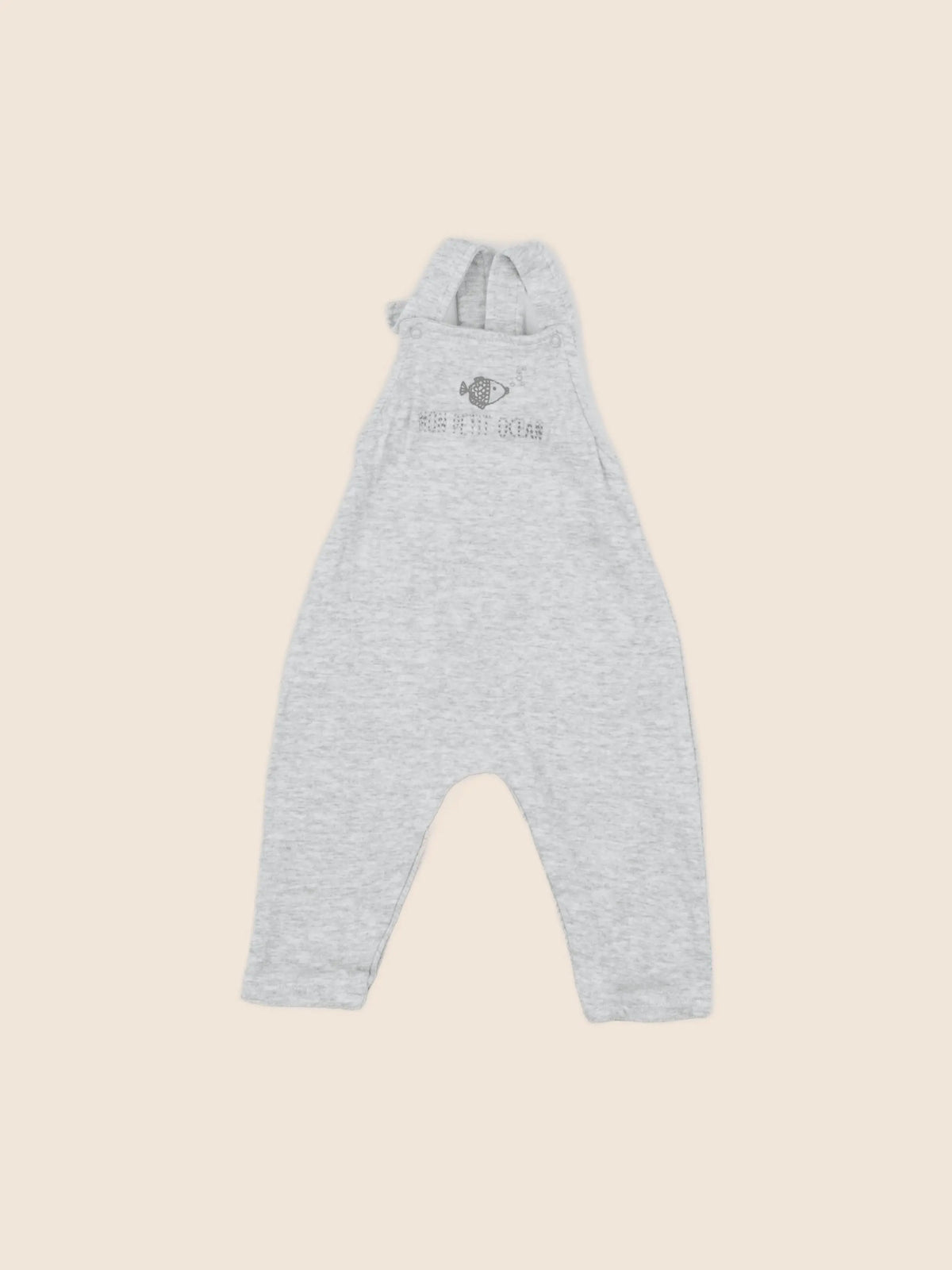 Vertbaudet - salopette gris - 6 mois