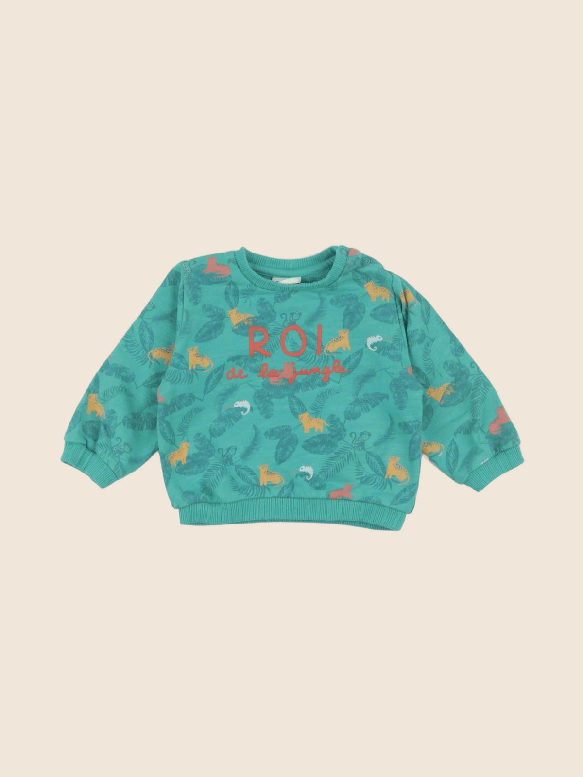 Tape à l'oeil - sweat vert - 6 mois