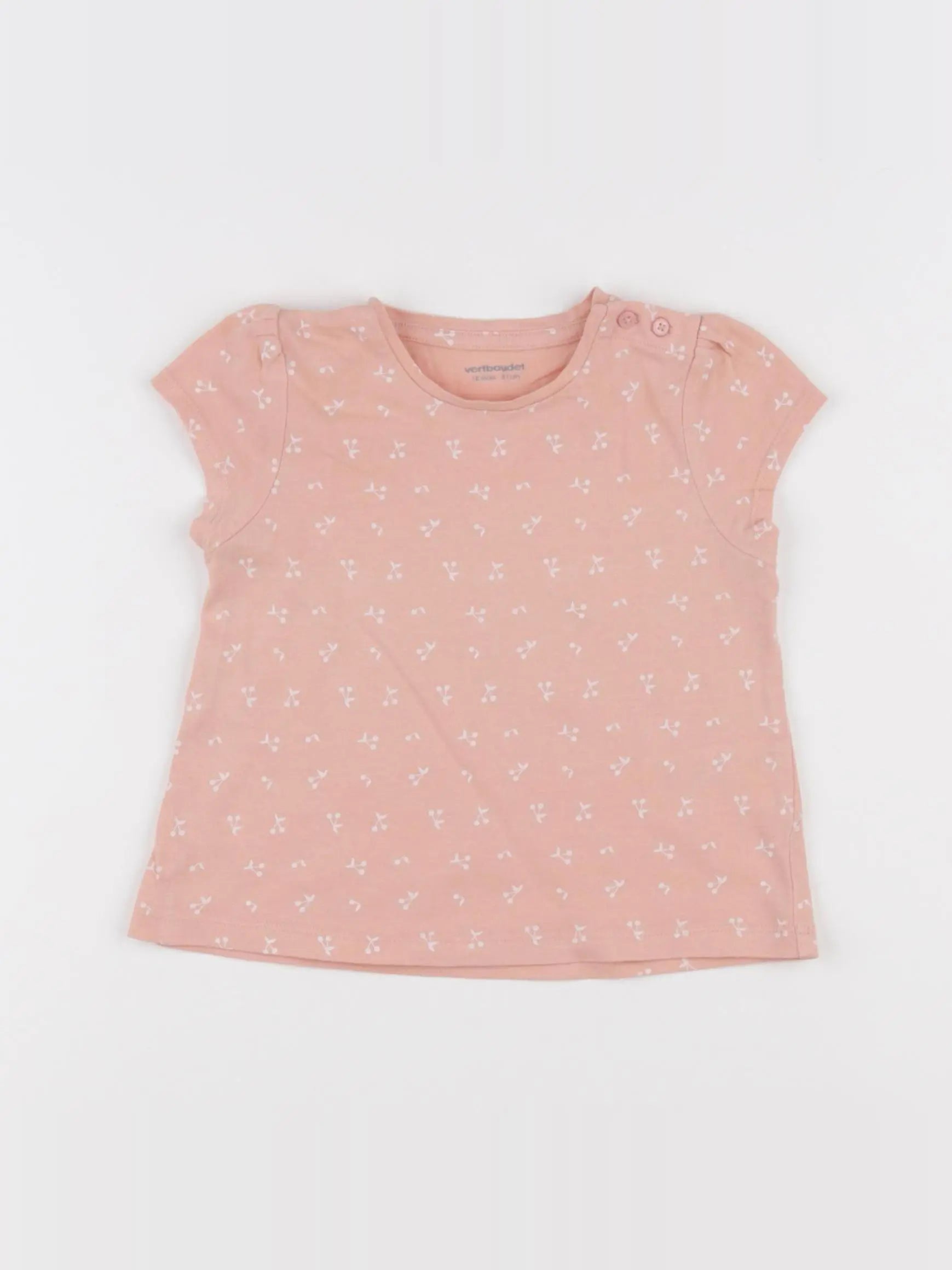 Vertbaudet - tee-shirt rose - 18 mois