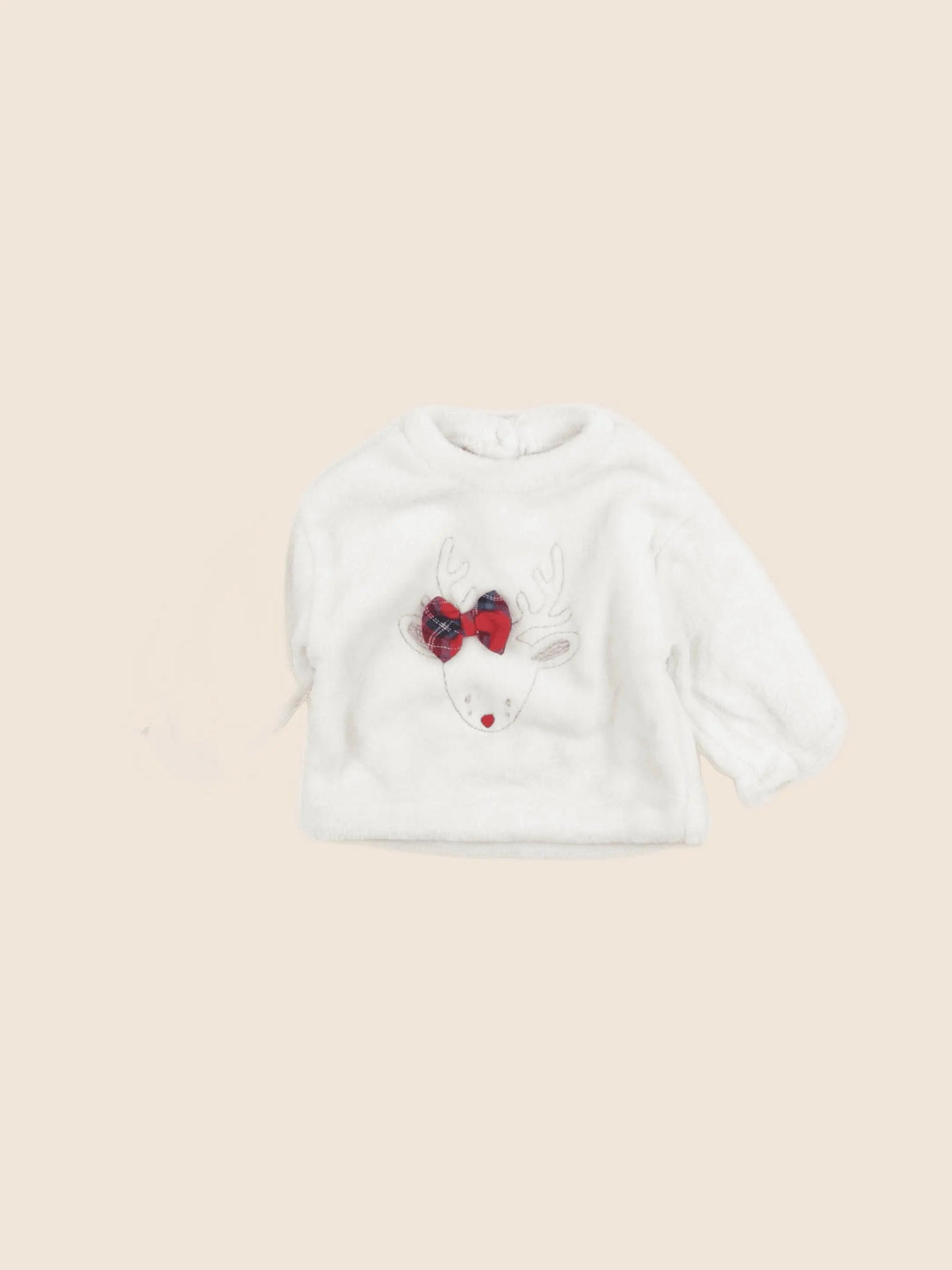 Vertbaudet - sweat beige - 6 mois