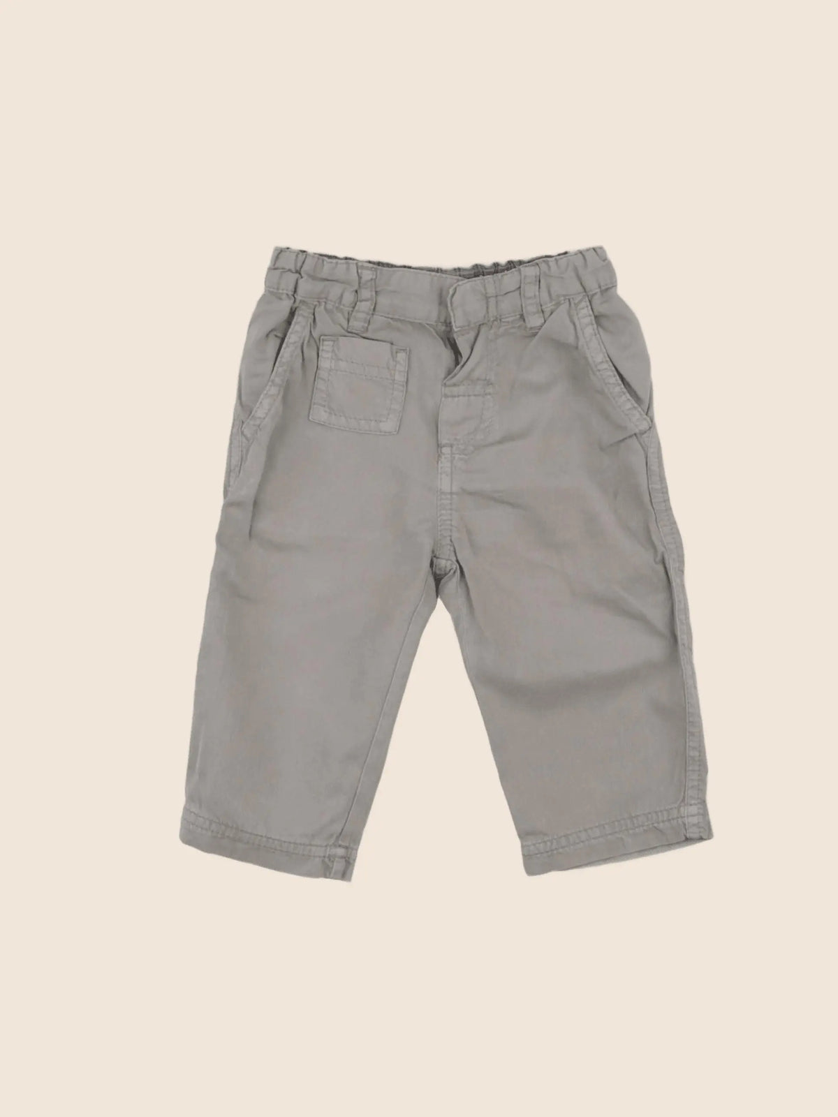 Petit Bateau - pantalon gris - 6 mois