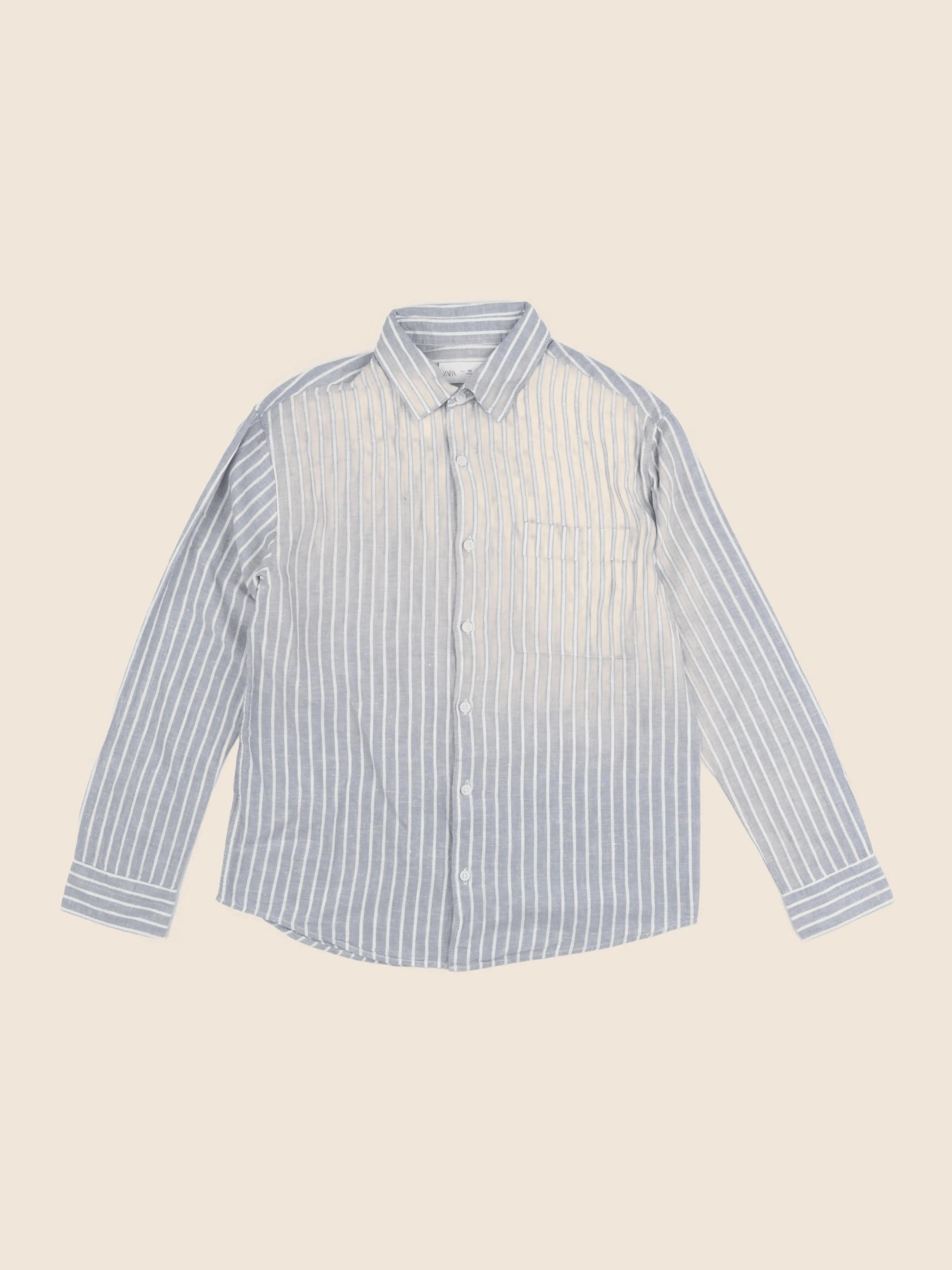 Zara - chemise bleu - 10 ans