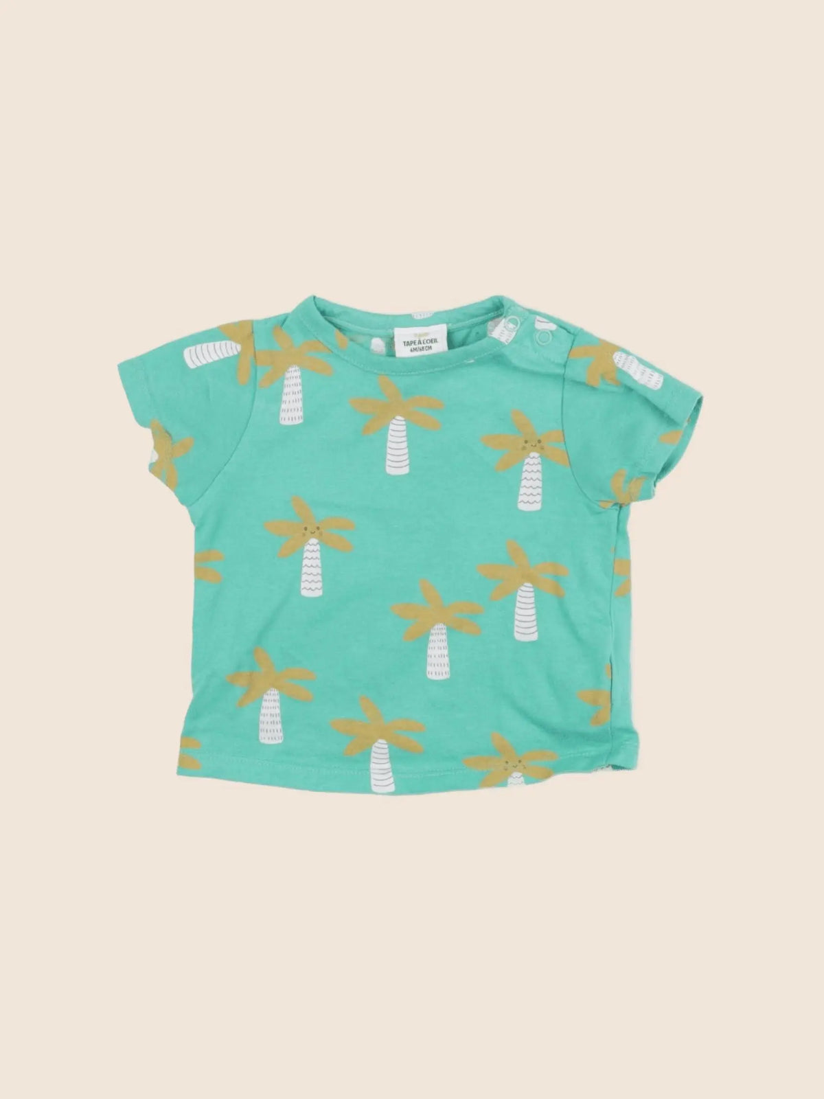 Tape à l'oeil - tee-shirt vert - 6 mois