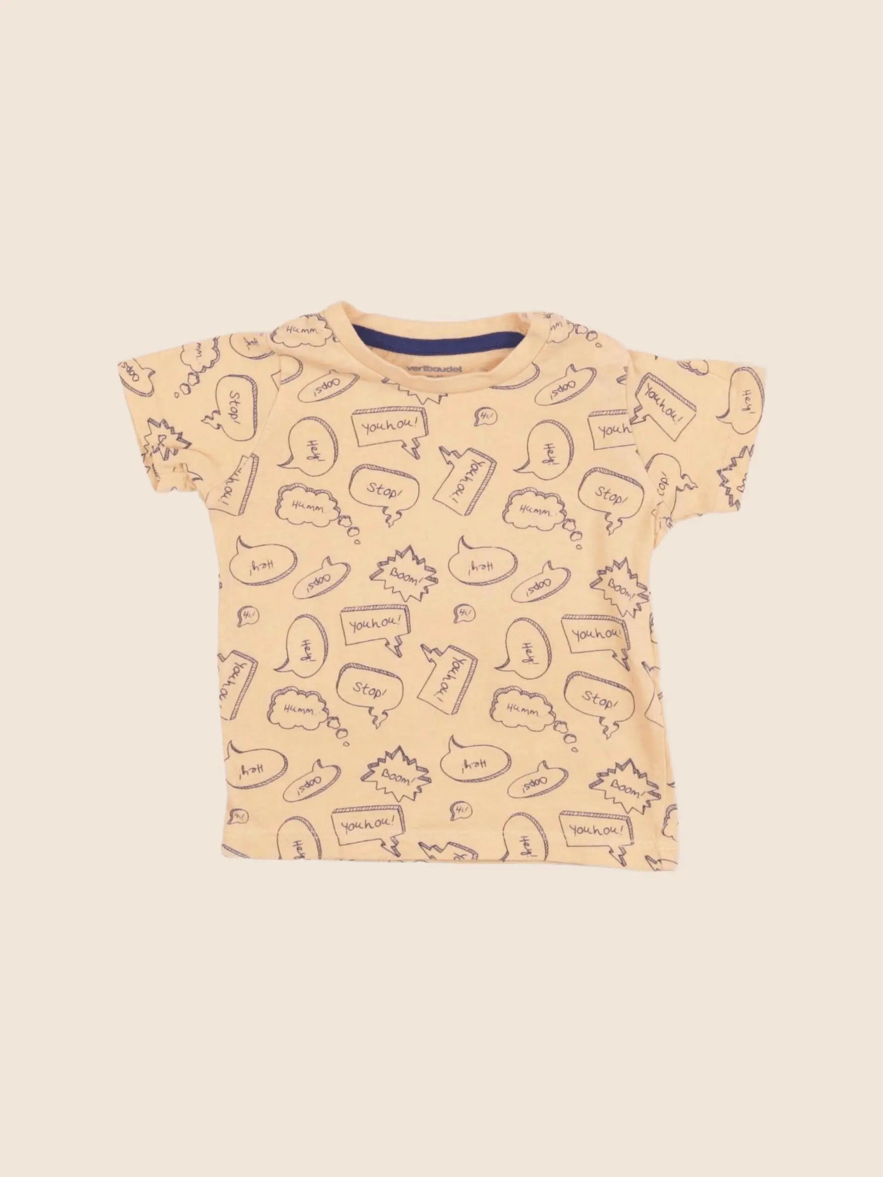 Vertbaudet - tee-shirt orange - 6 mois
