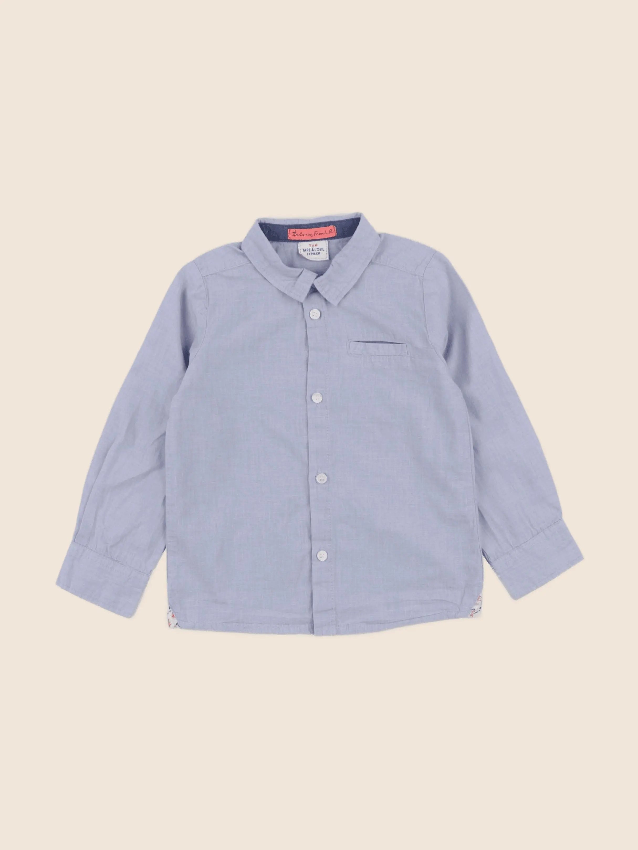 Tape à l'oeil - chemise bleu - 3 ans
