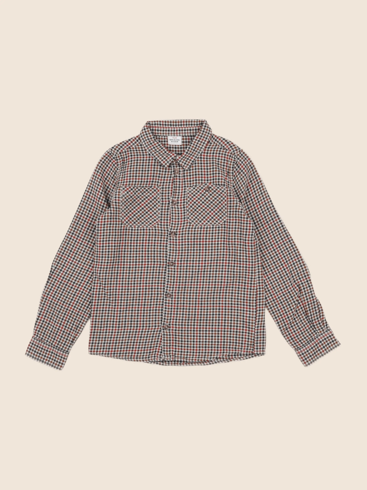 Tape à l'oeil - chemise beige, rouge - 8 ans