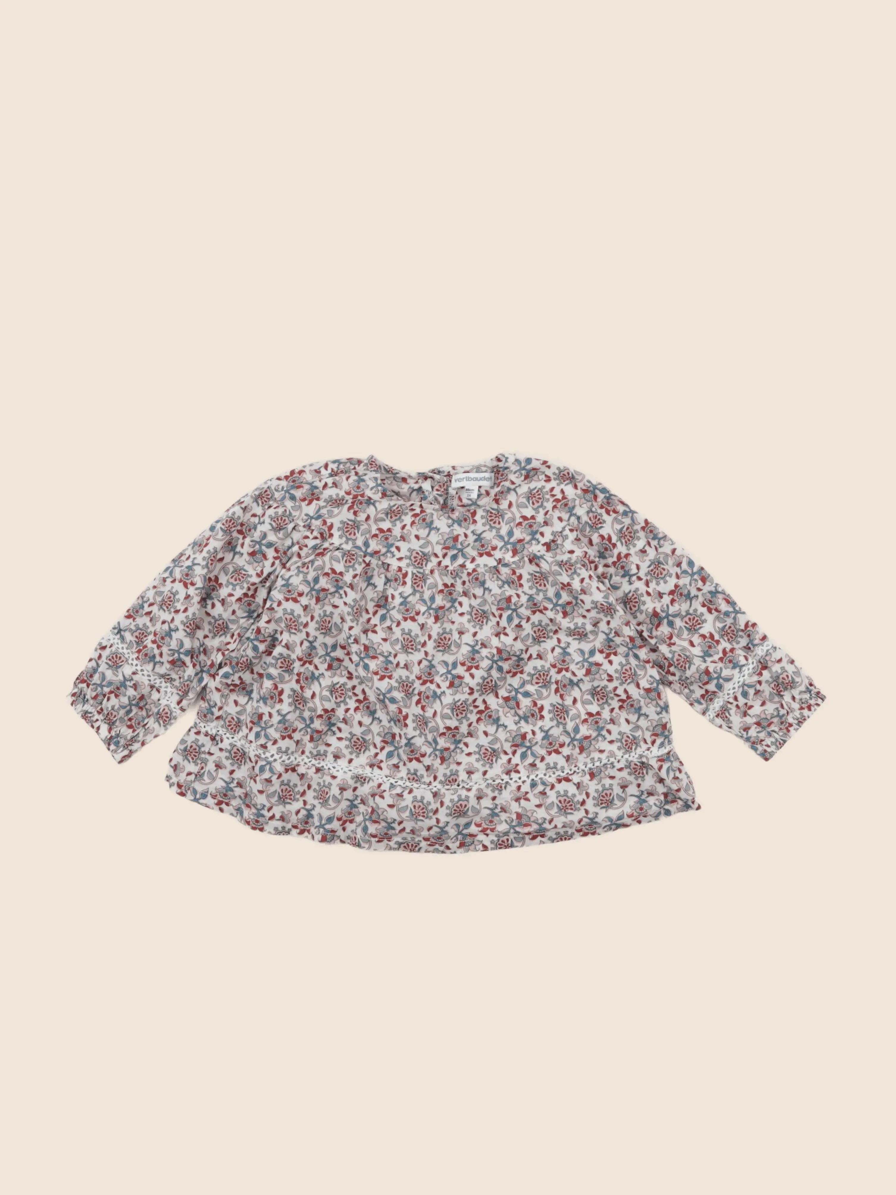 Vertbaudet - blouse multicolore - 2 ans