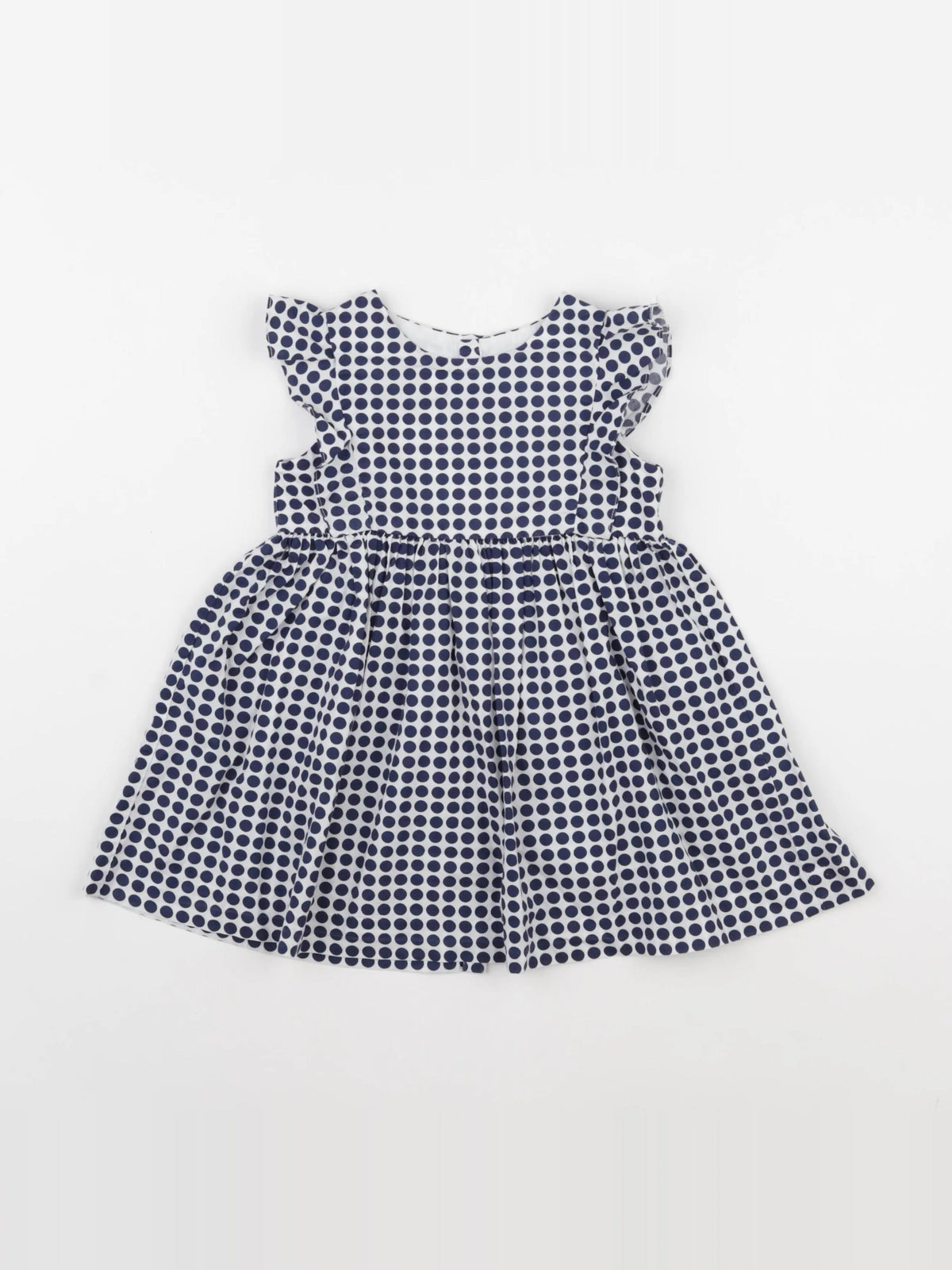 Jacadi - robe blanc, bleu - 24 mois
