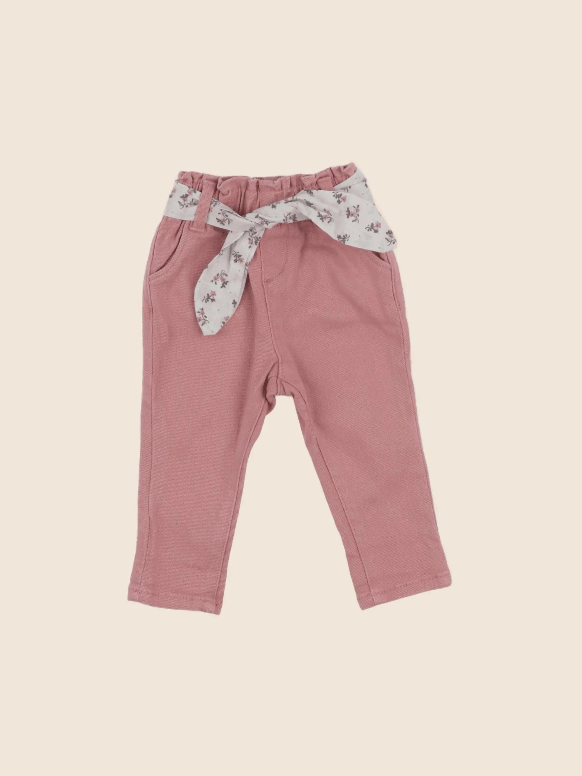 Vertbaudet - jean rose - 6 mois