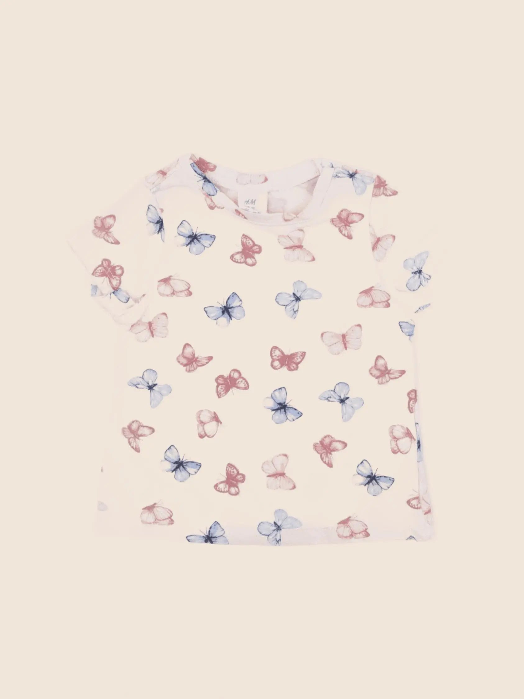 H&M - tee-shirt rose - 3/6 mois