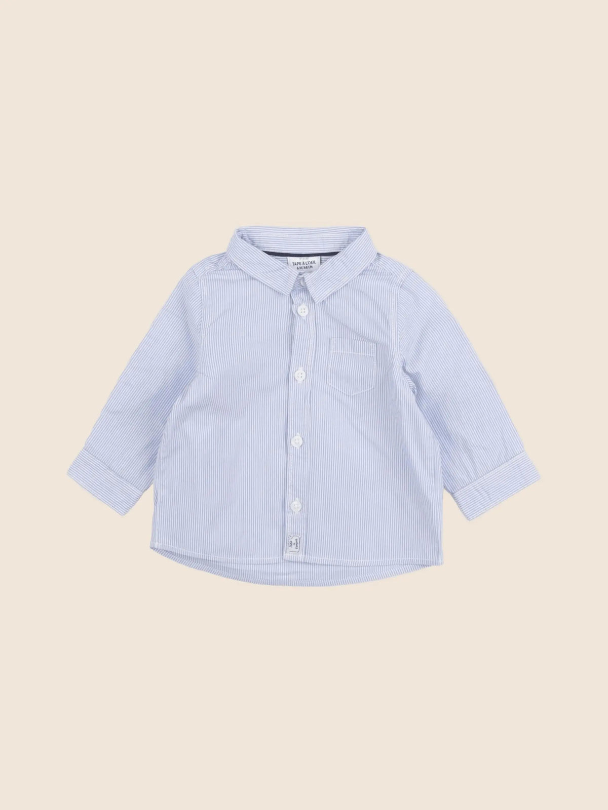 Tape à l'oeil - chemise bleu - 6 mois