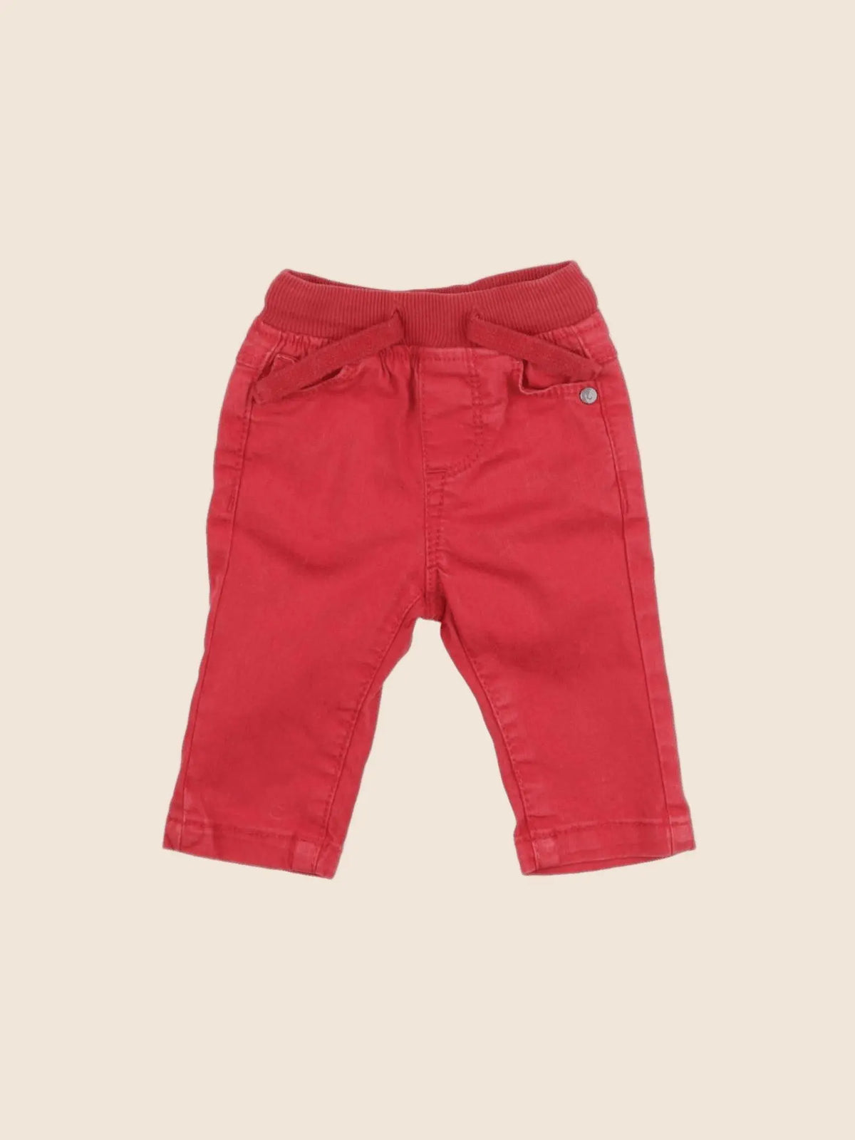 Tape à l'oeil - pantalon rouge - 3 mois