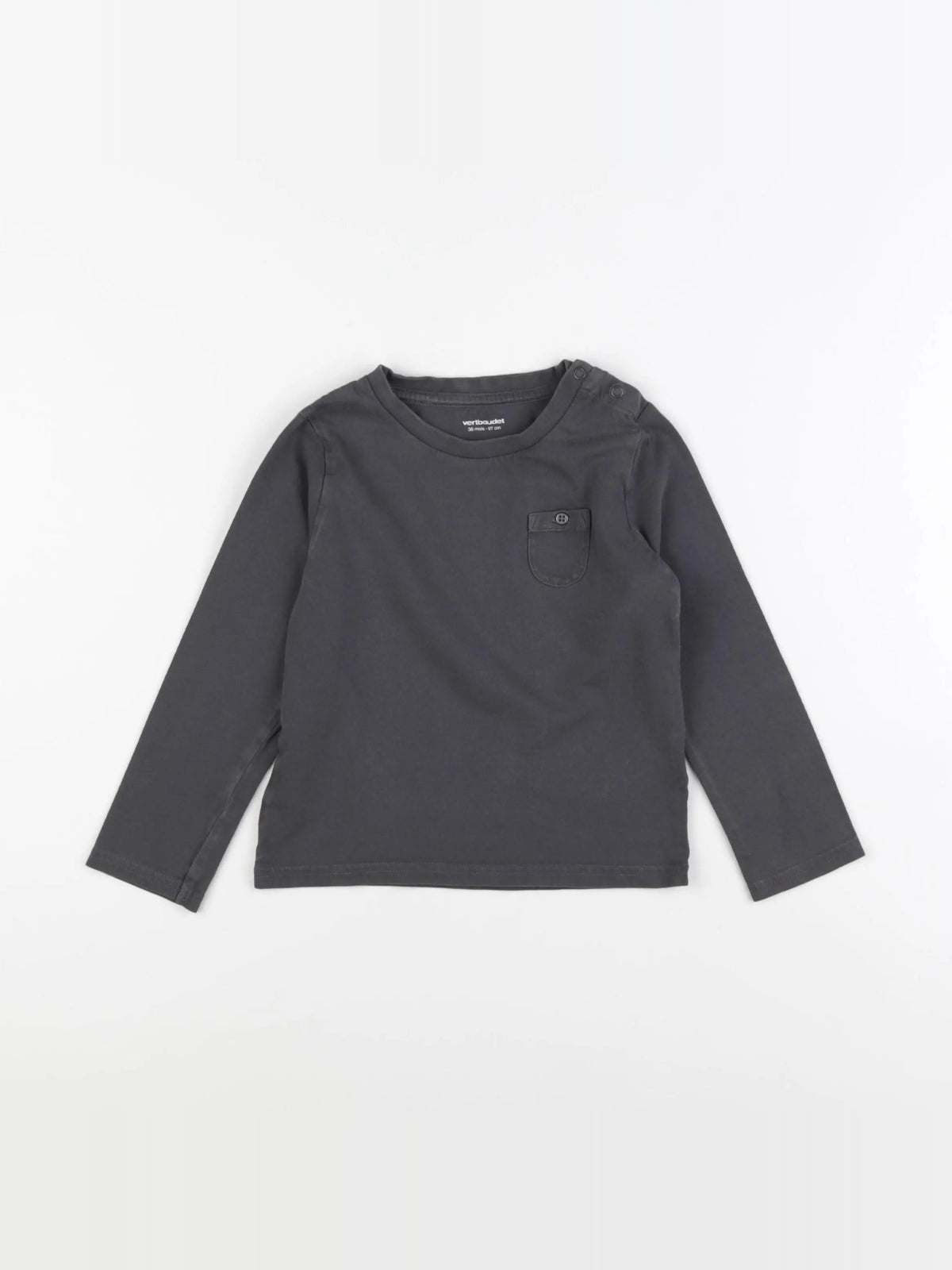 Vertbaudet - tee-shirt gris - 36 mois