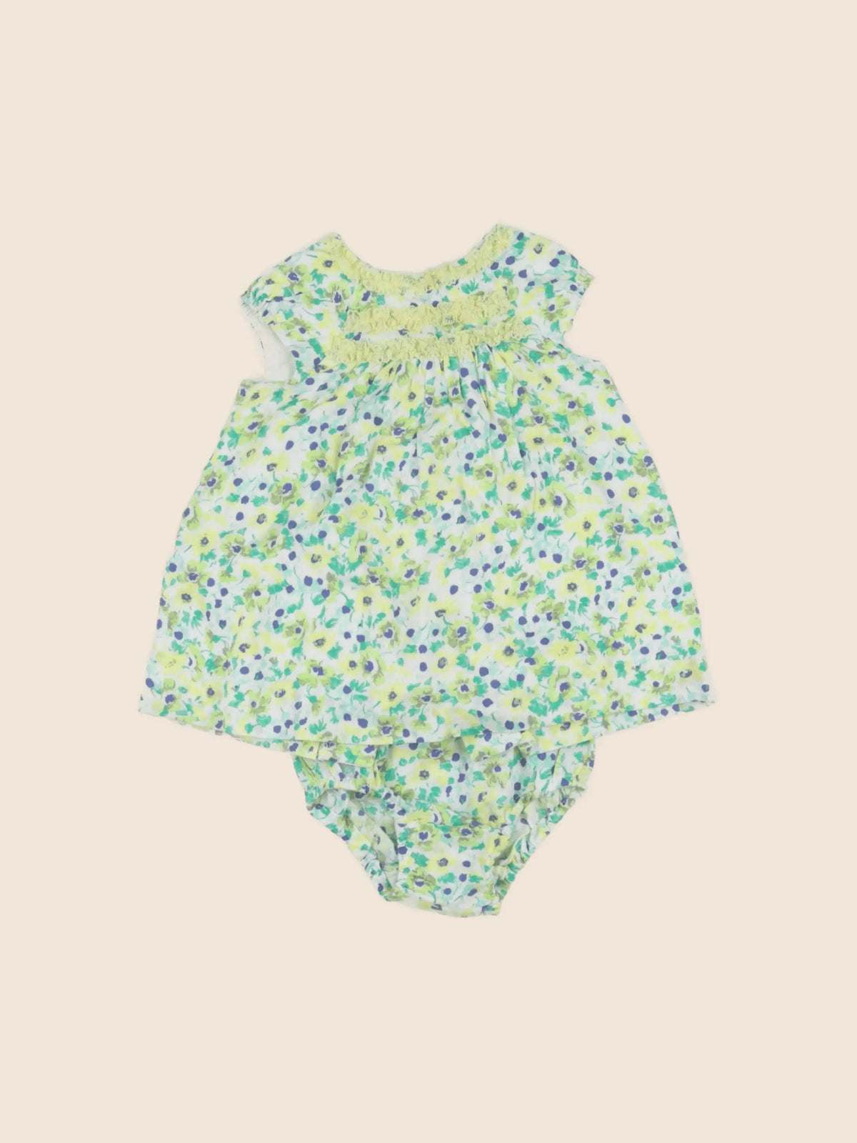 Zara - robe jaune - 6/9 mois