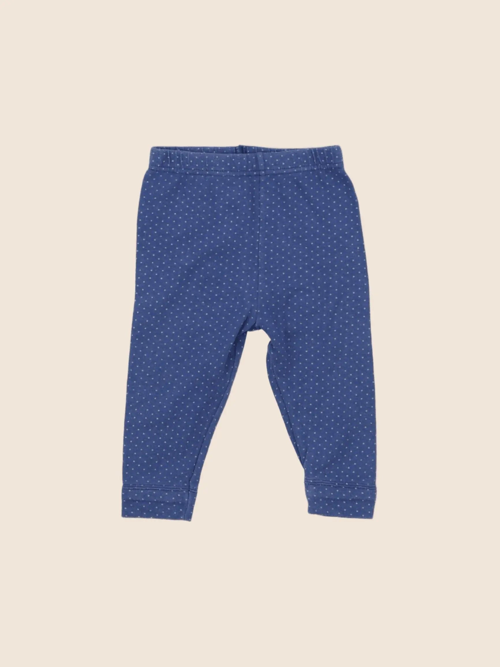 Petit Bateau - legging bleu - 6 mois