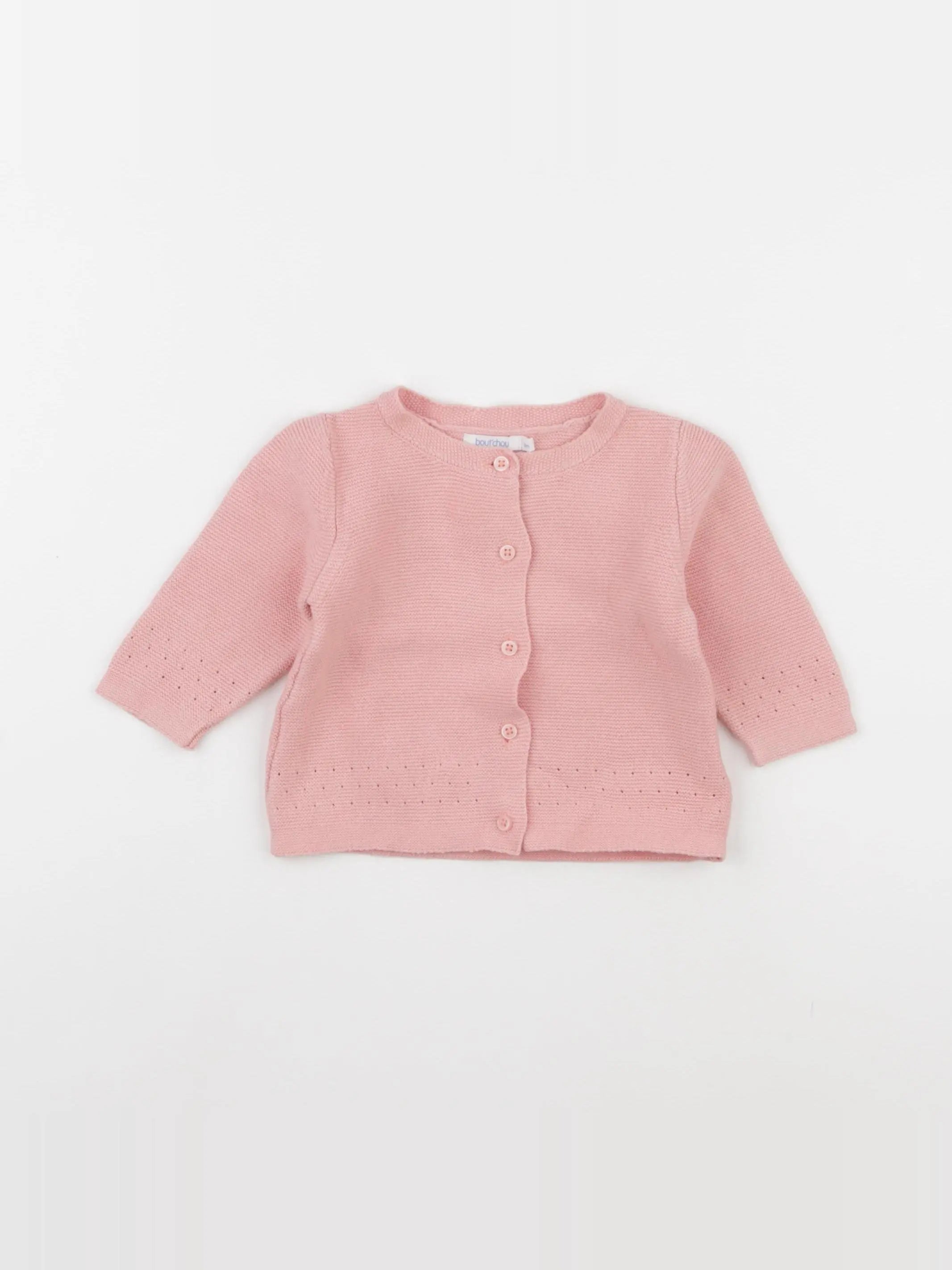Boutchou - gilet rose - 6 mois