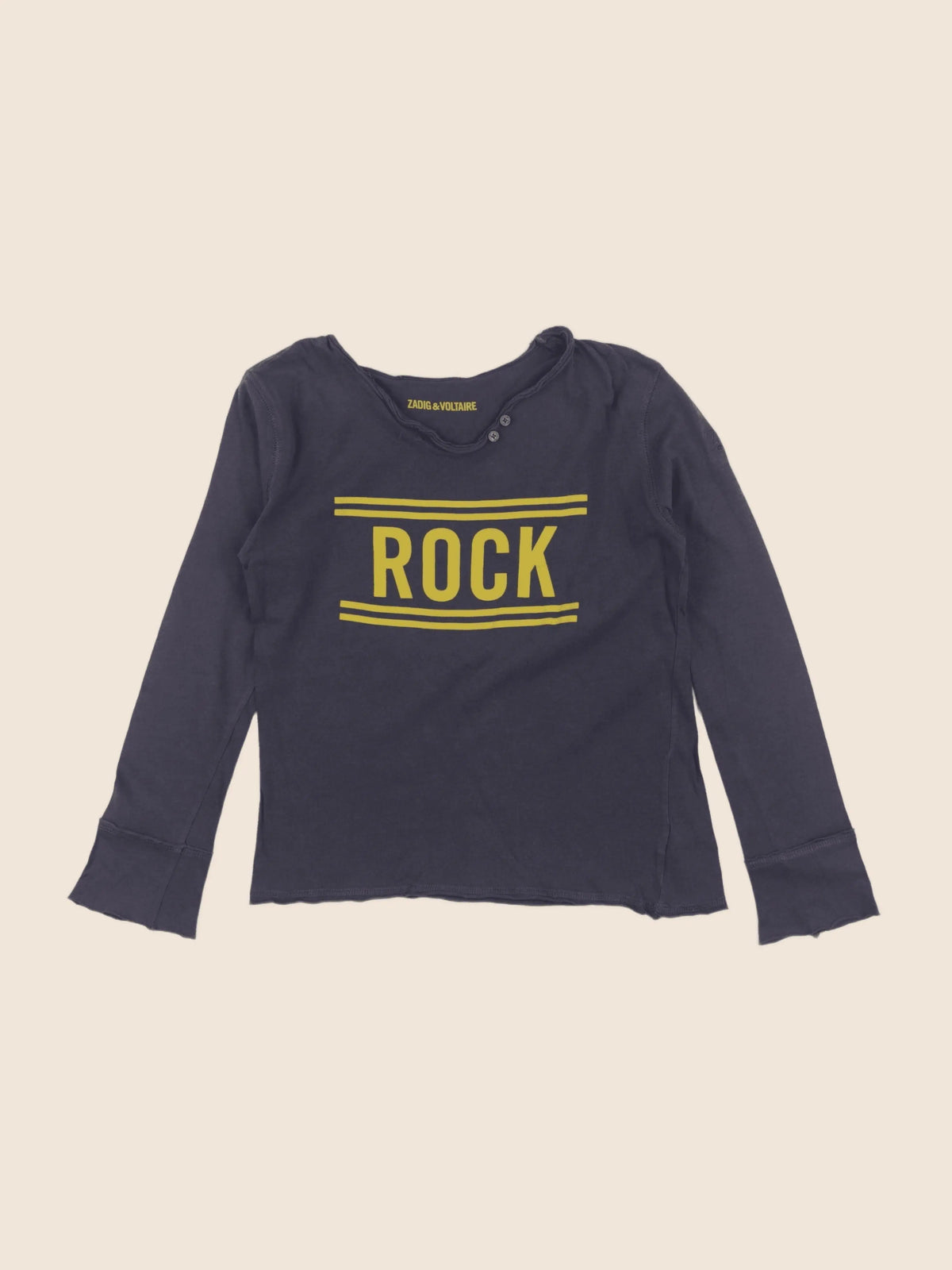 Zadig & Voltaire - tee-shirt gris - 8 ans