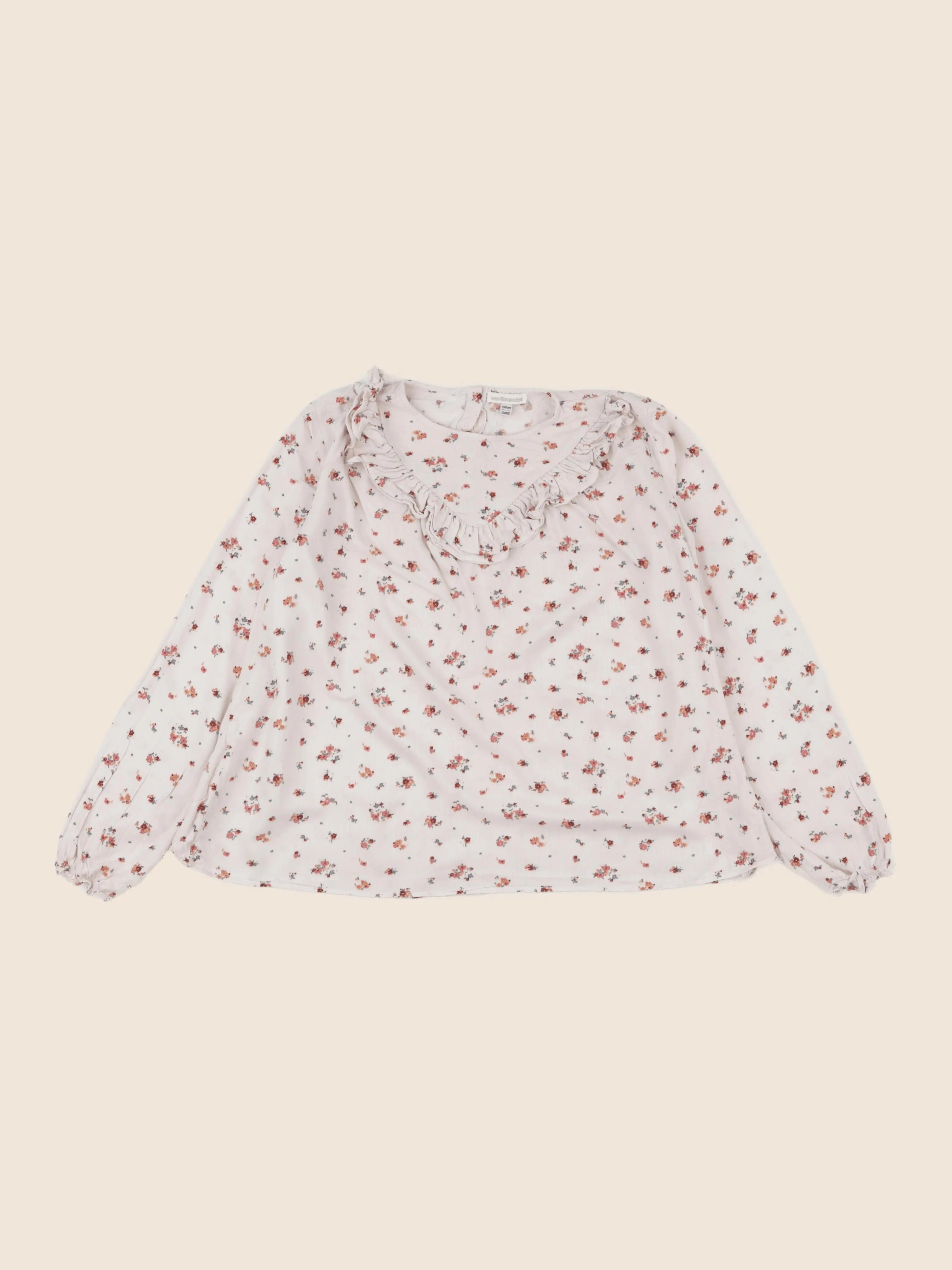 Vertbaudet - blouse rose, beige - 12 ans