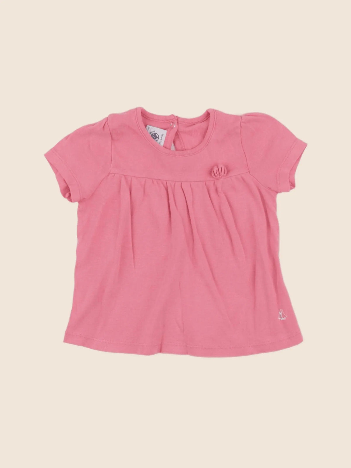 Petit Bateau - tee-shirt rose - 18 mois