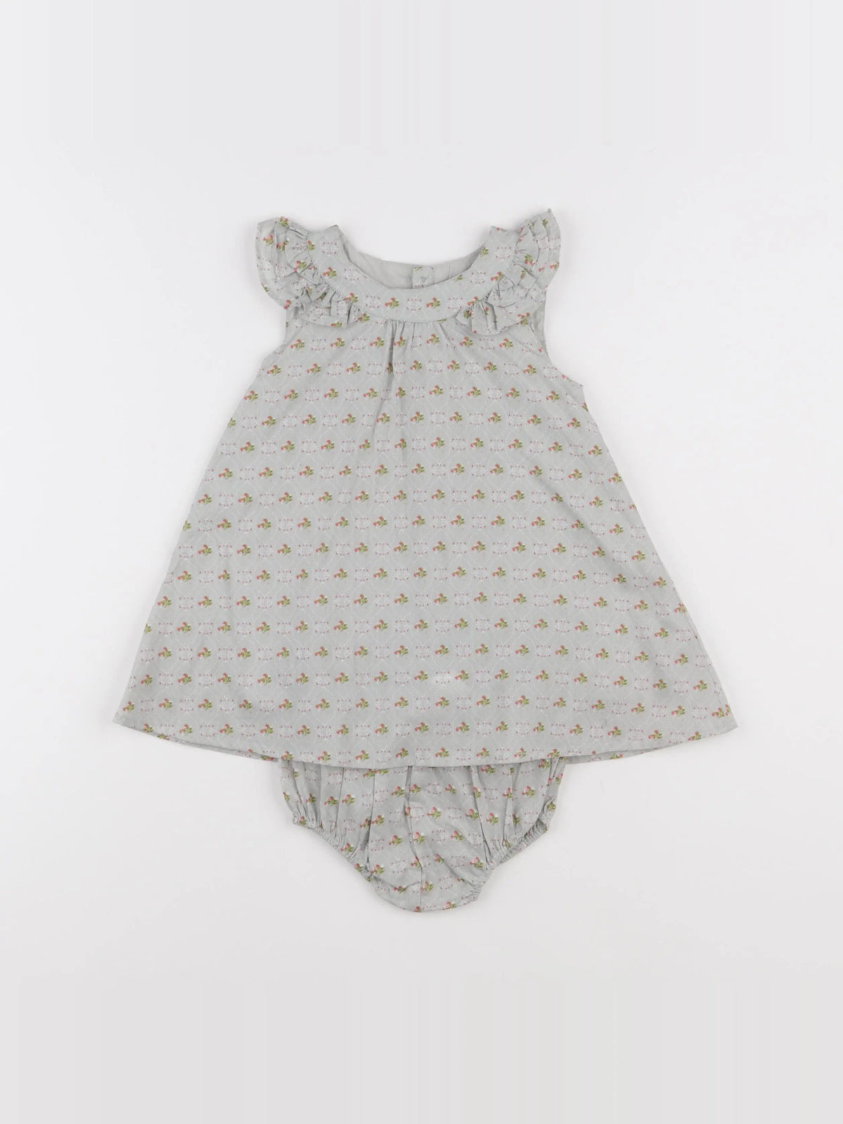 Natalys - robe vert - 9 mois
