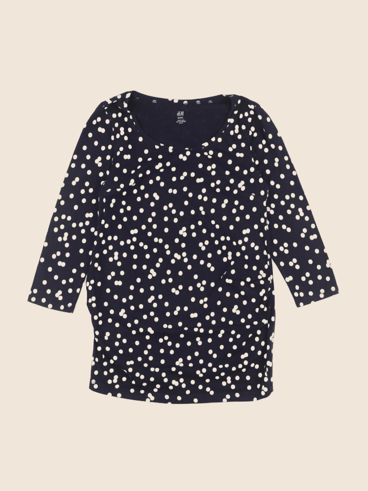 H&M - tee-shirt grossesse bleu - s
