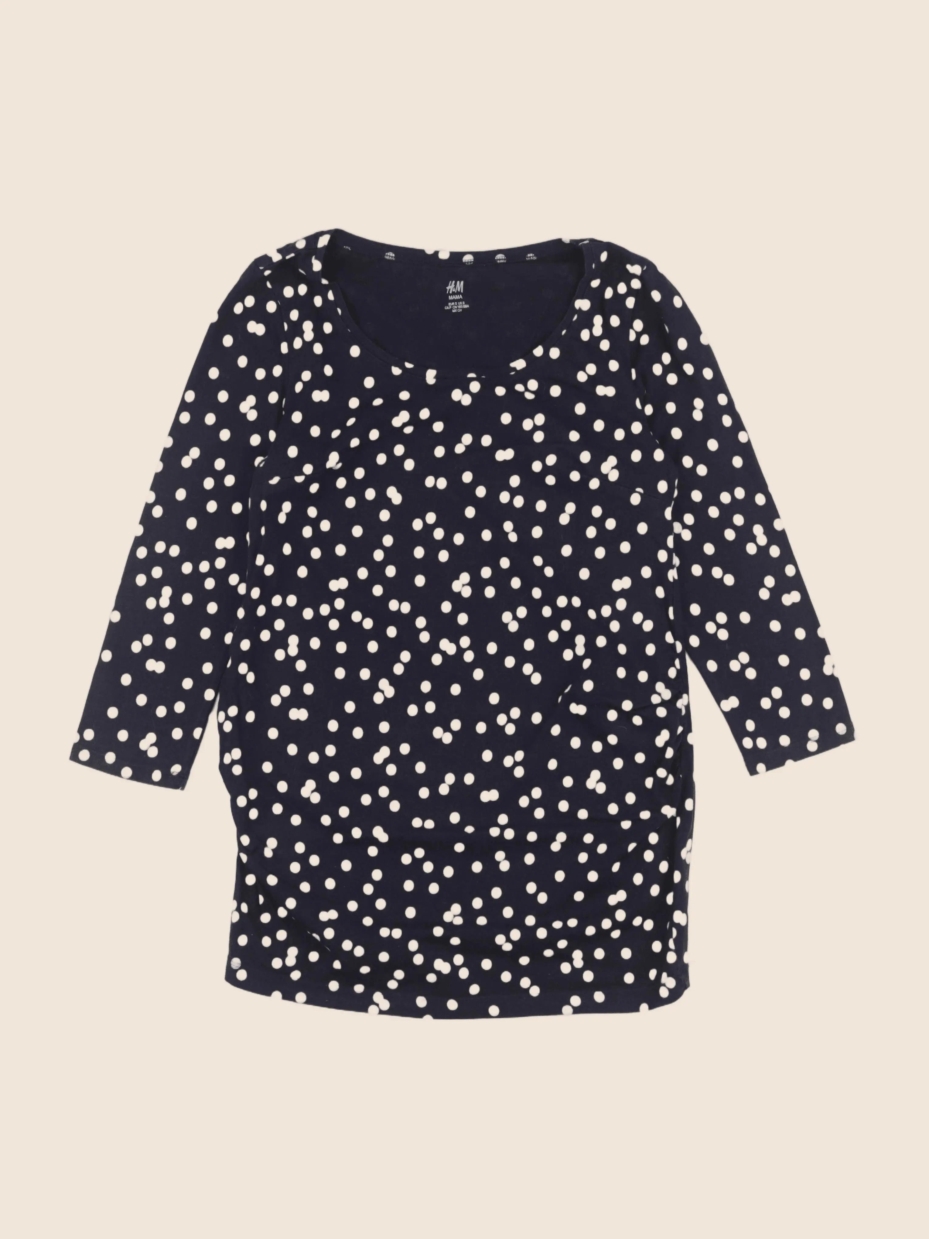 H&M - tee-shirt grossesse bleu - s