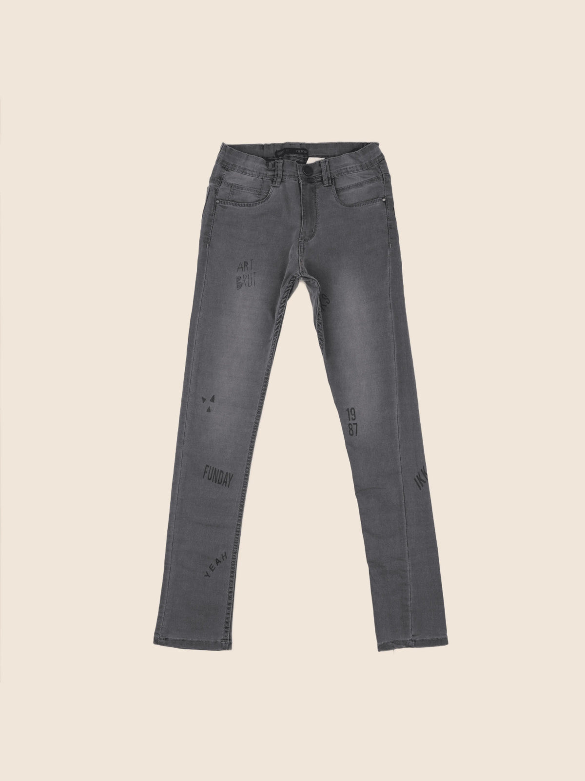 IKKS - jean gris - 12 ans
