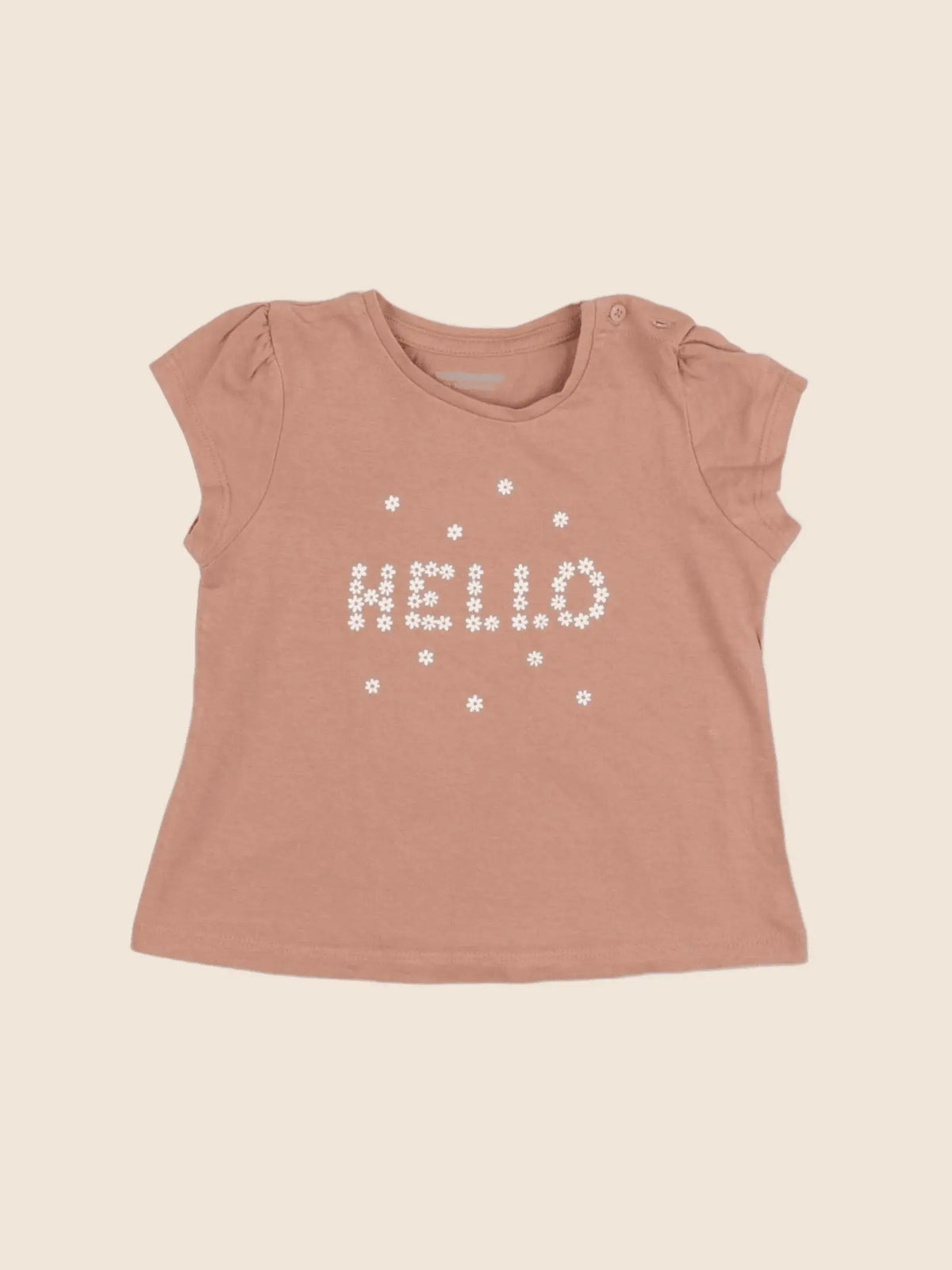 Vertbaudet - tee-shirt marron - 12 mois