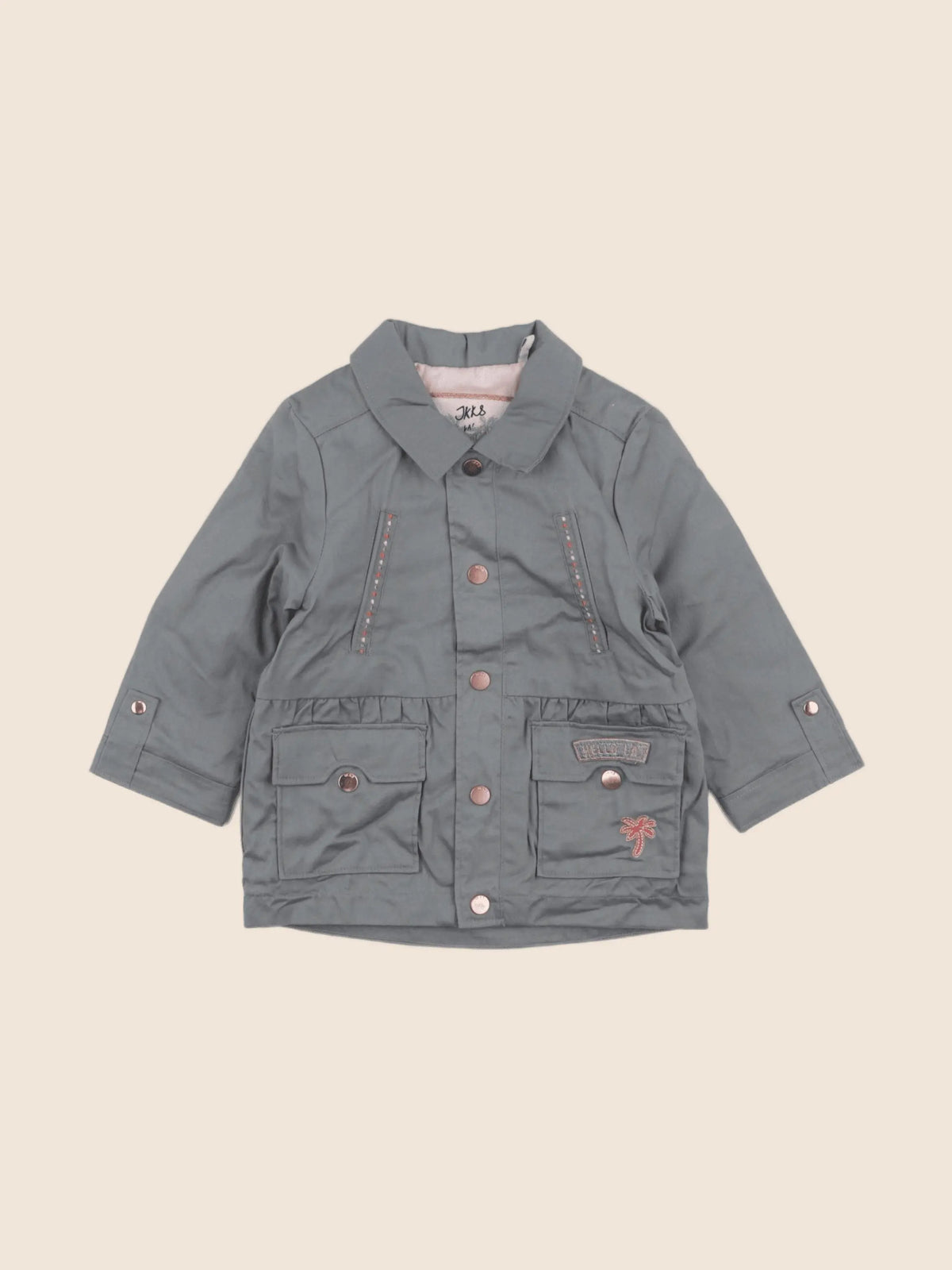 IKKS - veste imprimé au dos vert - 12 mois