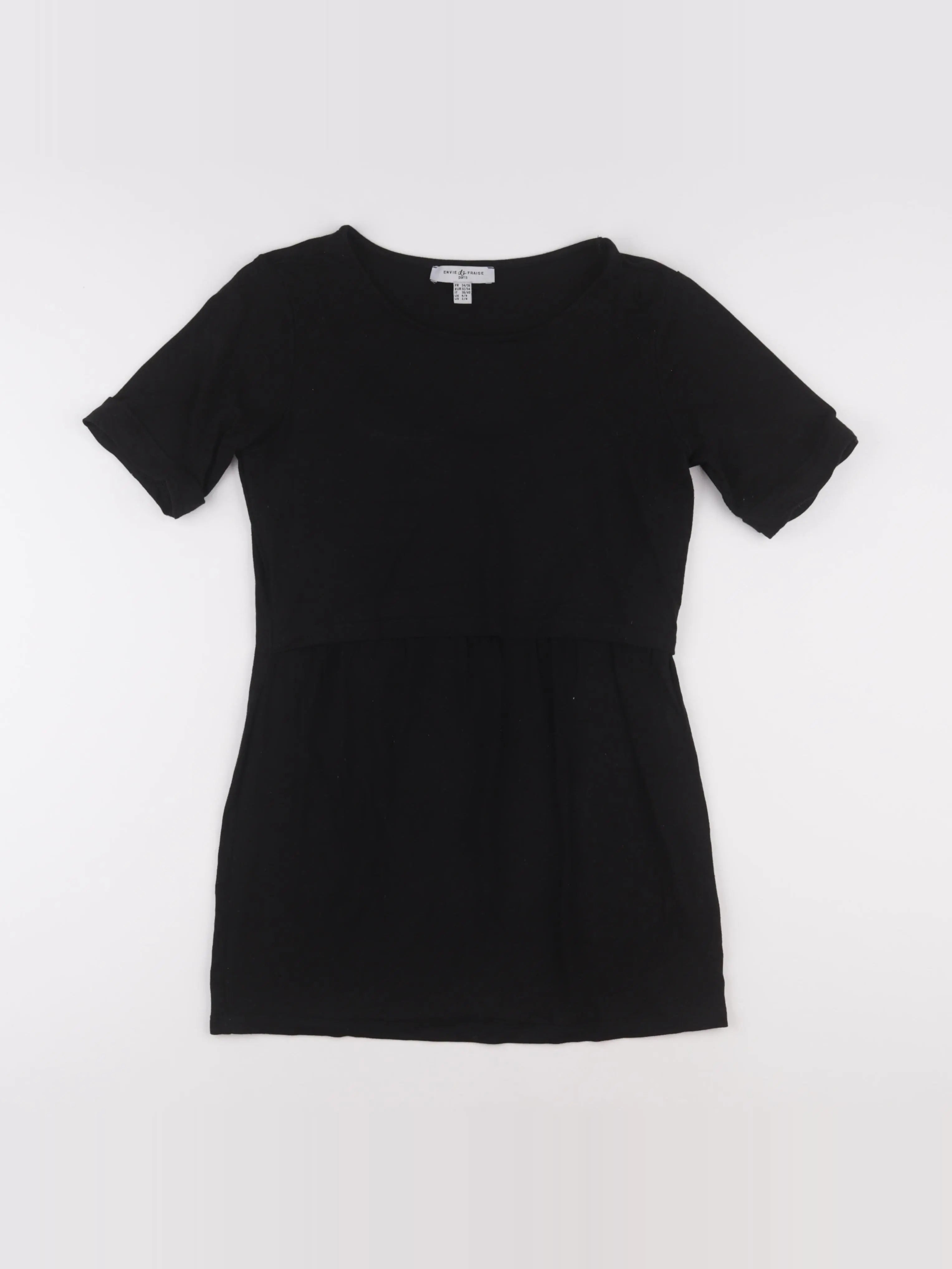 Envie de fraise - robe grossesse noir - 34 à 36