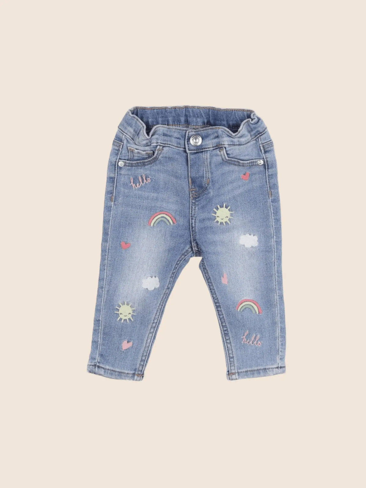 H&M - jean bleu - 6 mois