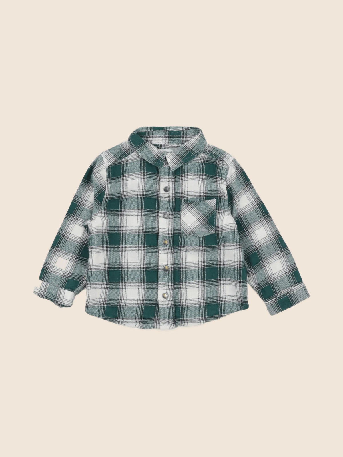 Vertbaudet - chemise vert - 12/18 mois