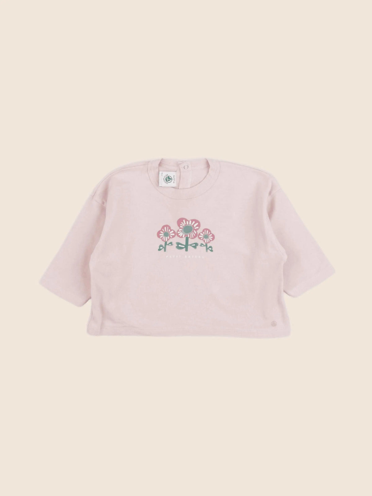 Petit Bateau - tee-shirt rose - 6 mois