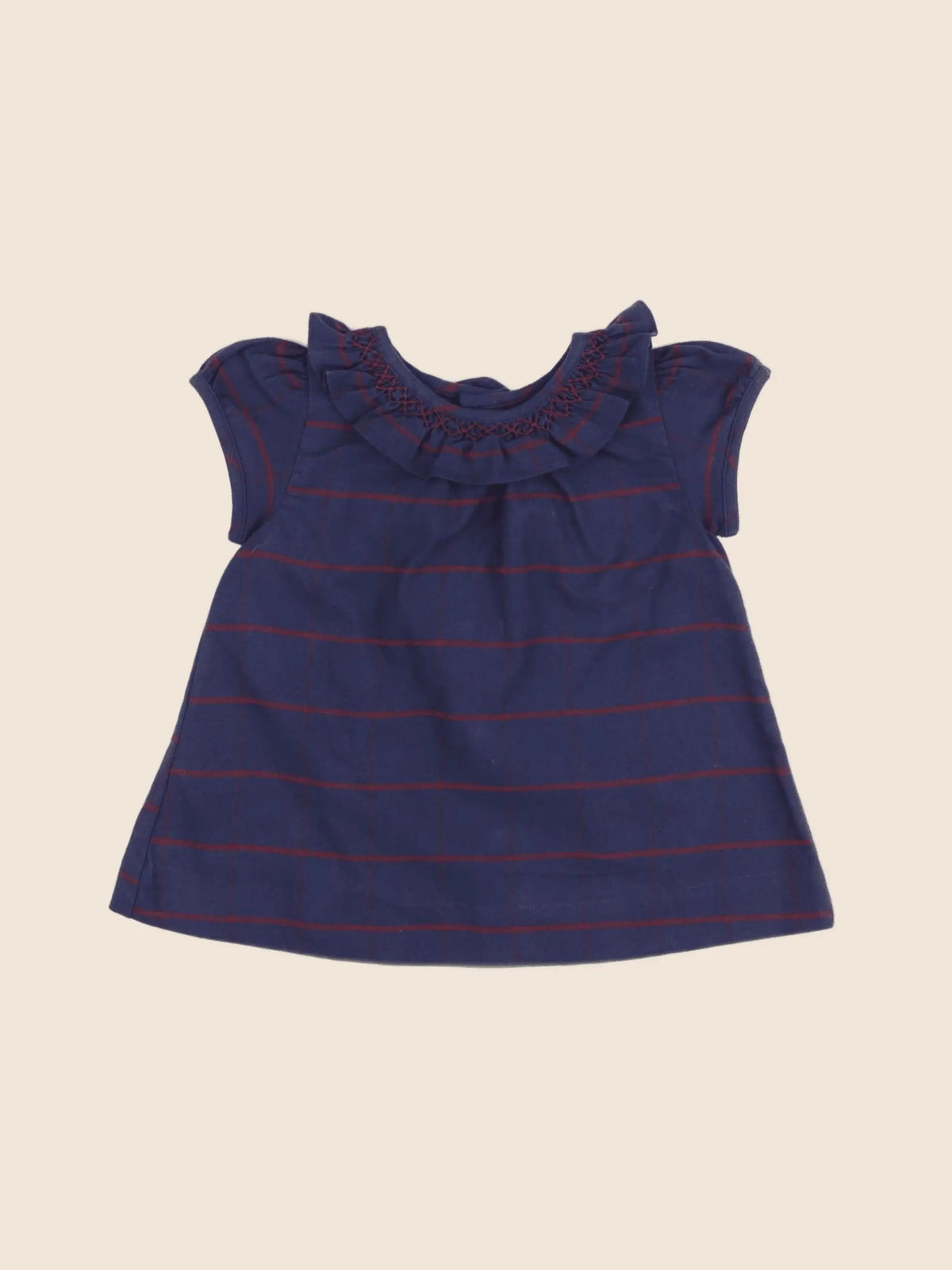 Gocco - robe bleu, rouge - 9/12 mois