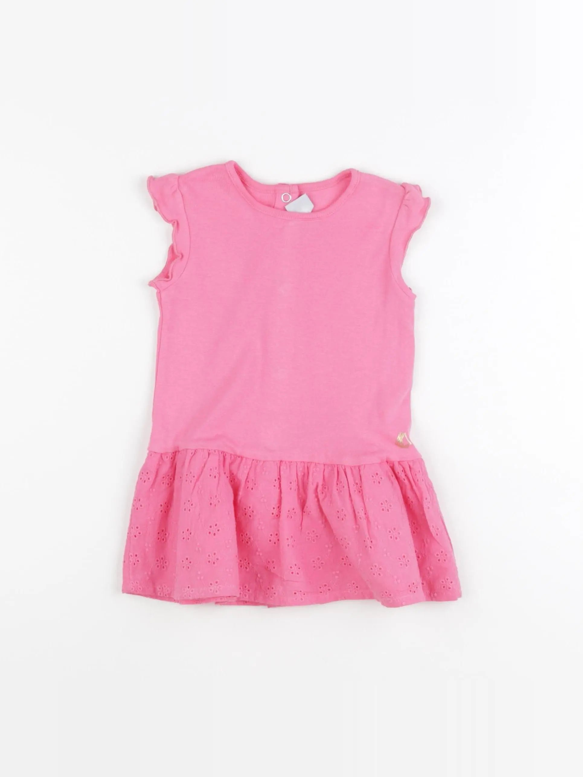 Petit Bateau - robe rose - 12 mois