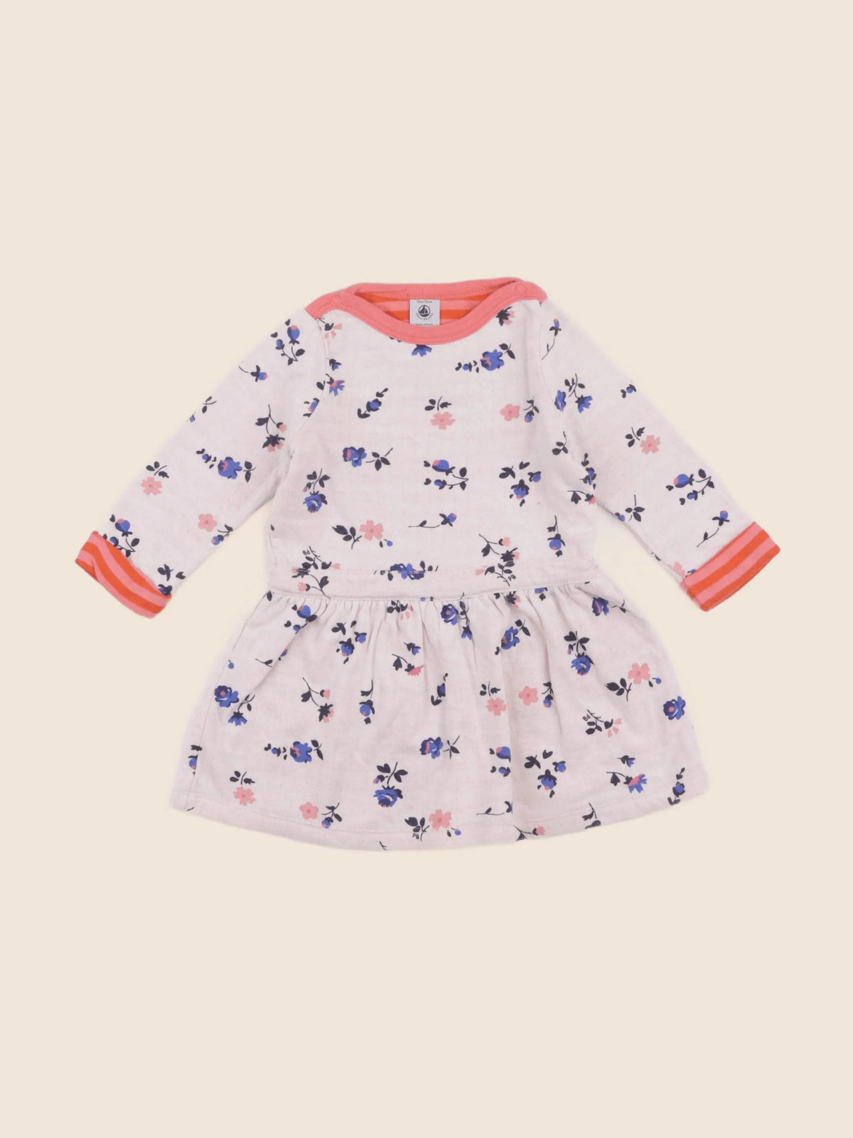 Petit Bateau - robe rose - 12 mois