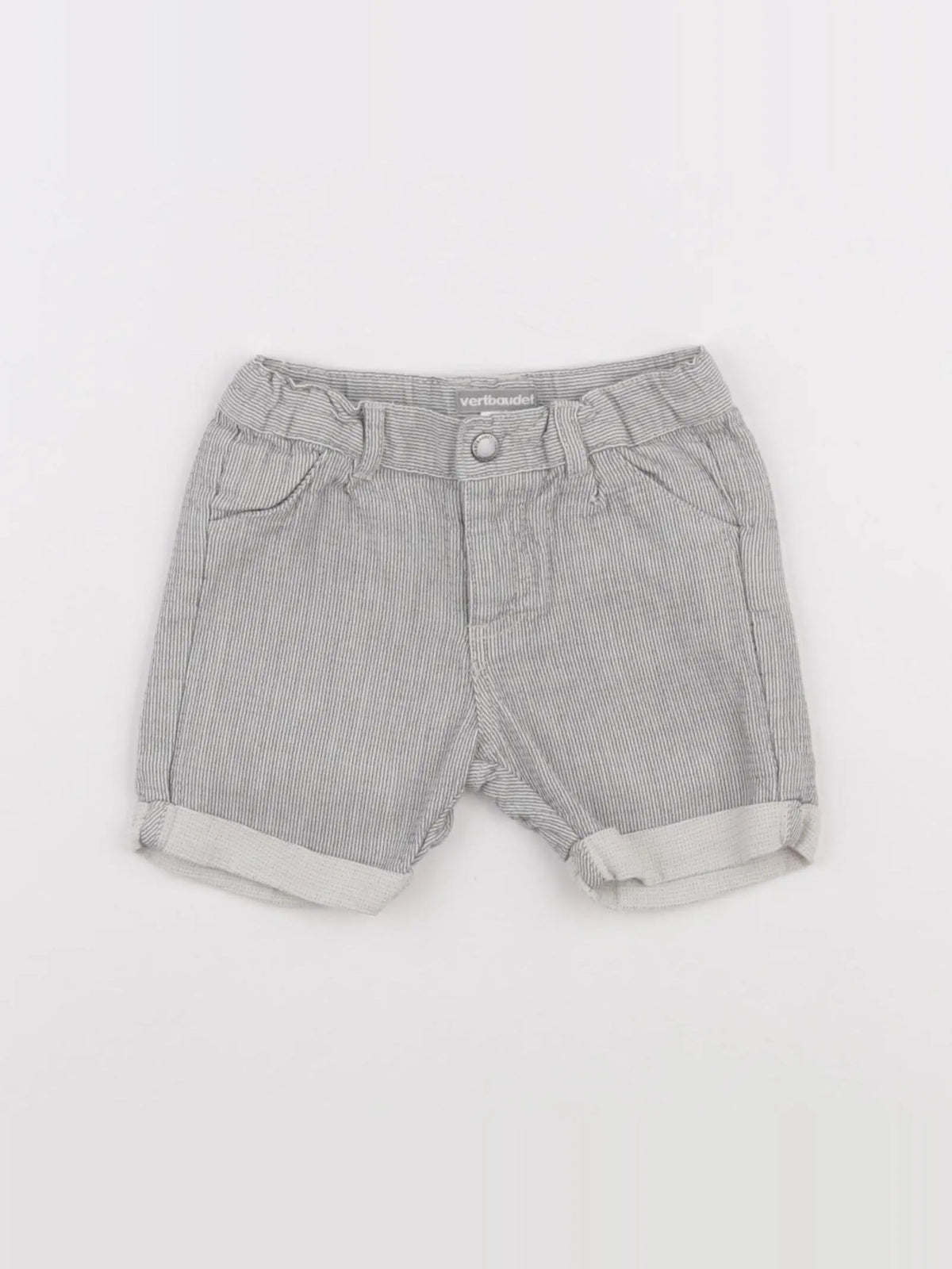 Vertbaudet - short gris - 12 mois
