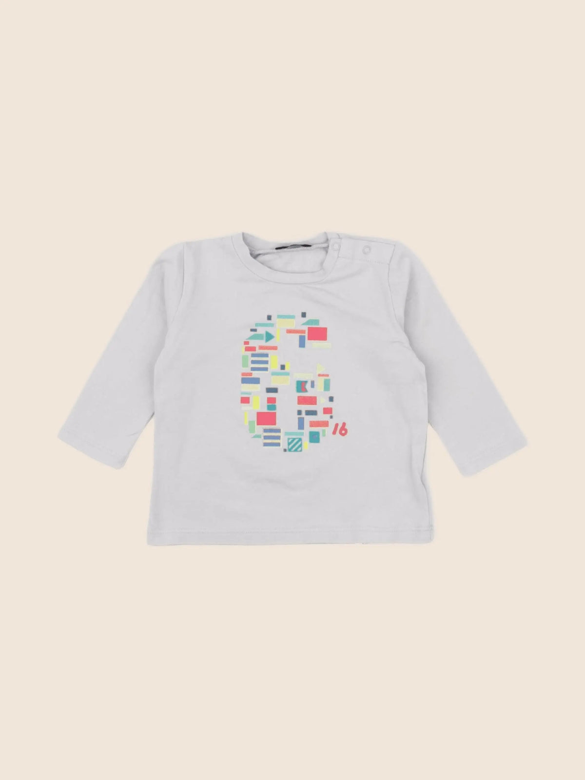 IKKS - tee-shirt gris - 6 mois