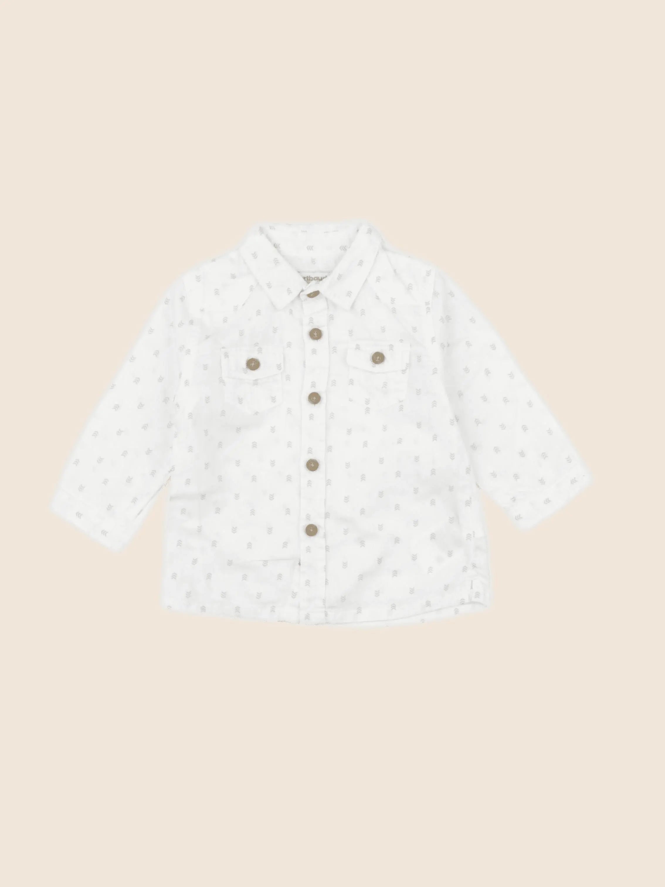 Vertbaudet - chemise gris - 6 mois