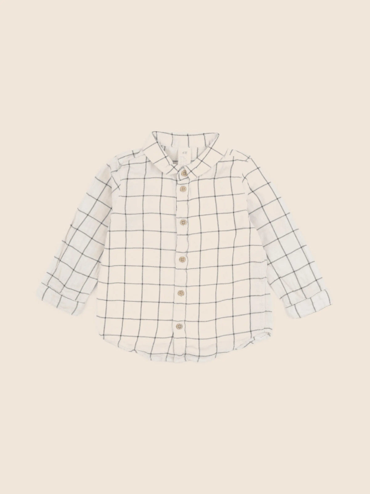 H&M - chemise beige - 12/18 mois