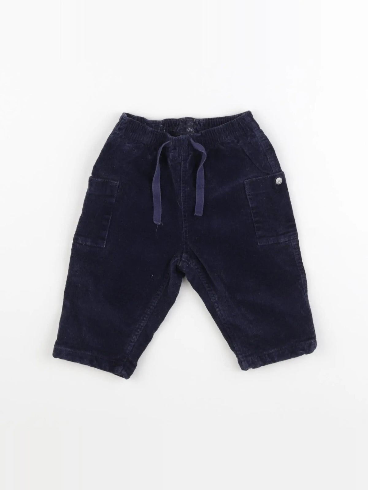 Petit Bateau - pantalon bleu - 6 mois