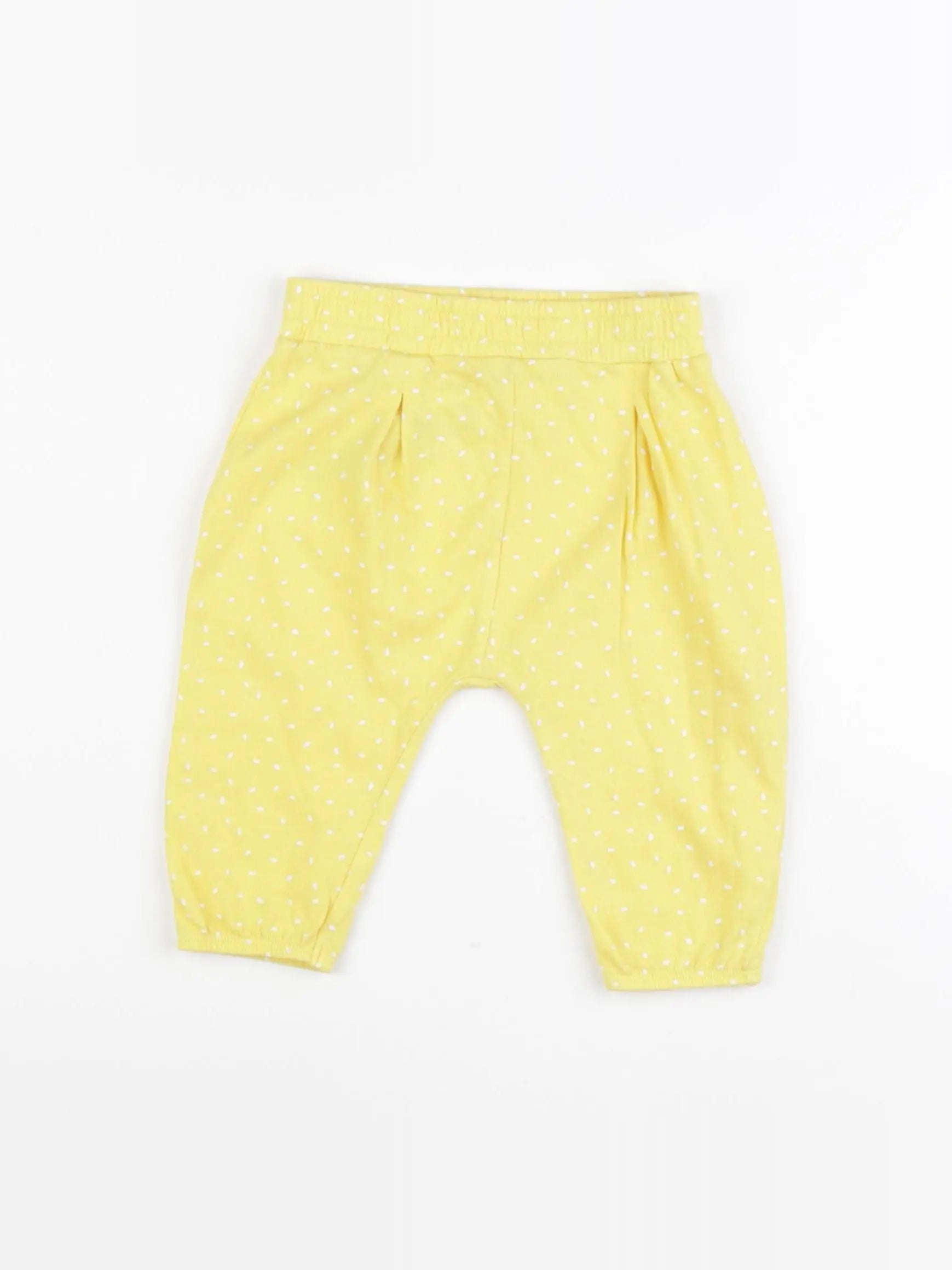 Marks & Spencer - sarouel jaune - 6/9 mois