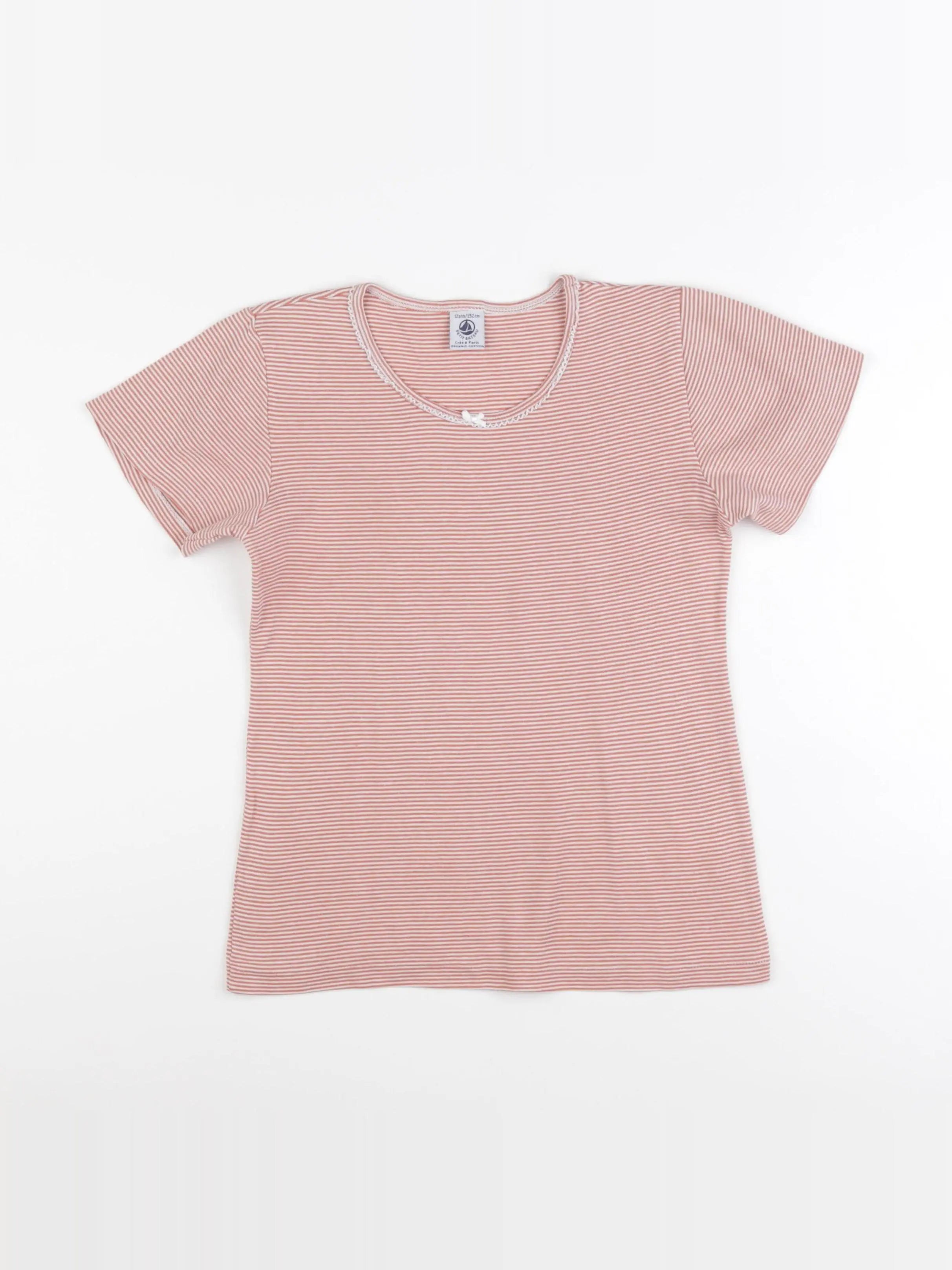 Petit Bateau - maillot de corps rose - 12 ans