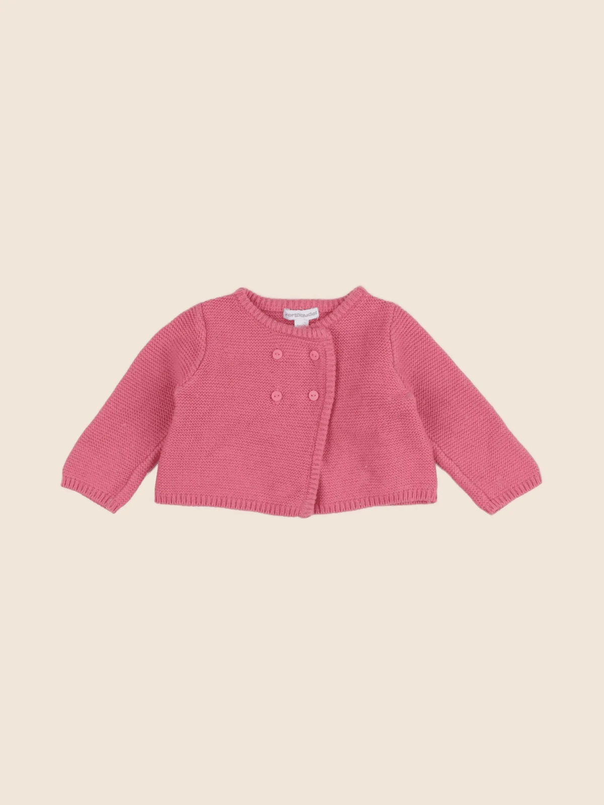 Vertbaudet - gilet rose - 6 mois