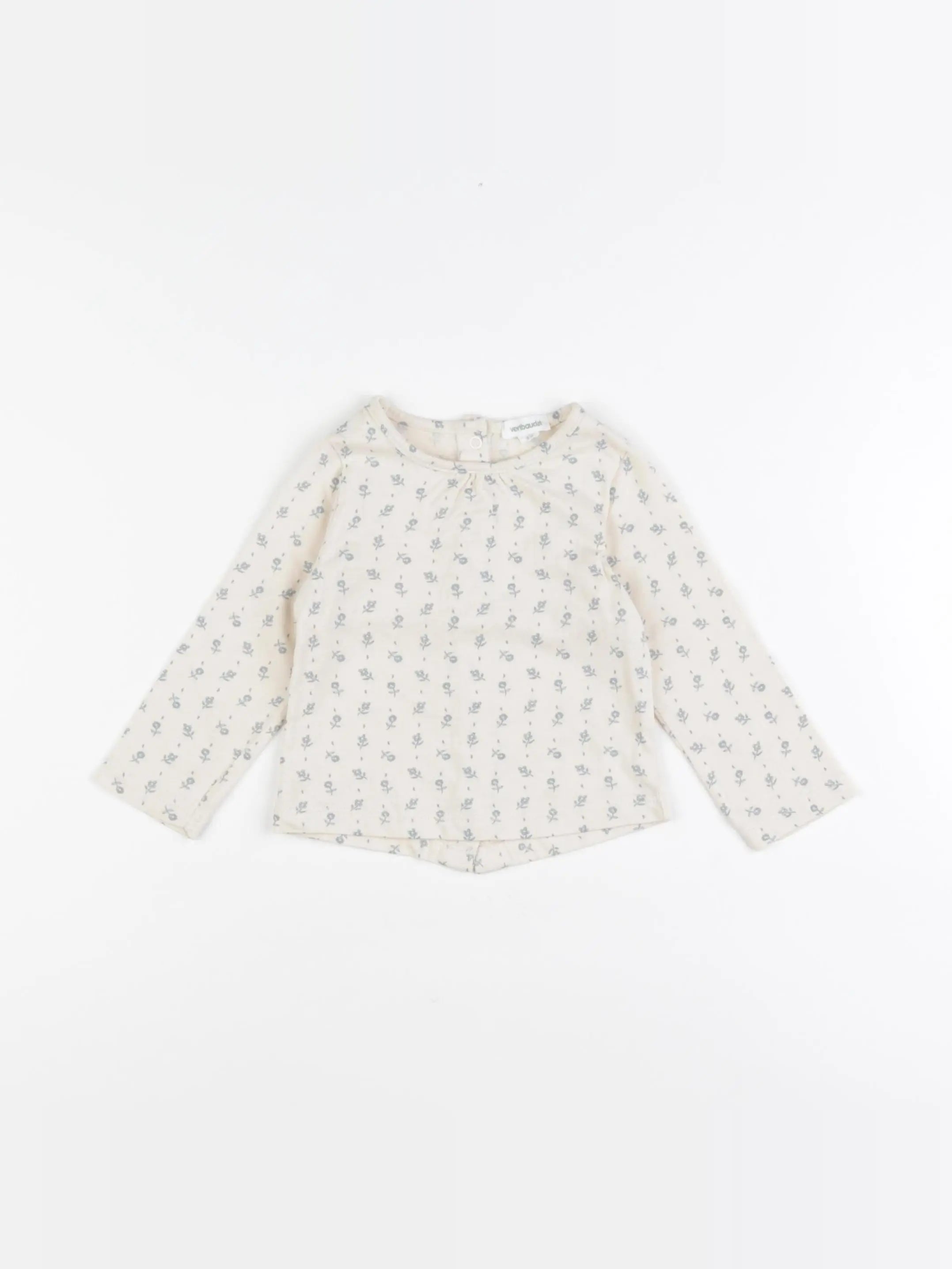 Vertbaudet - tee-shirt beige - 9 mois
