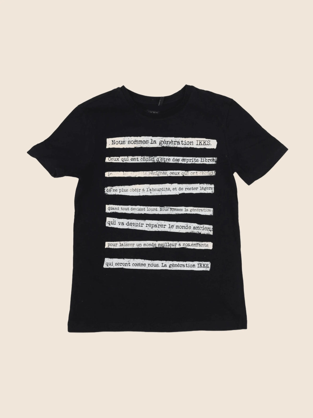 IKKS - tee-shirt noir - 10 ans