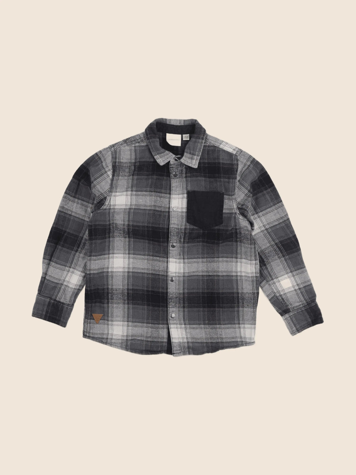 Vertbaudet - chemise gris - 8 ans