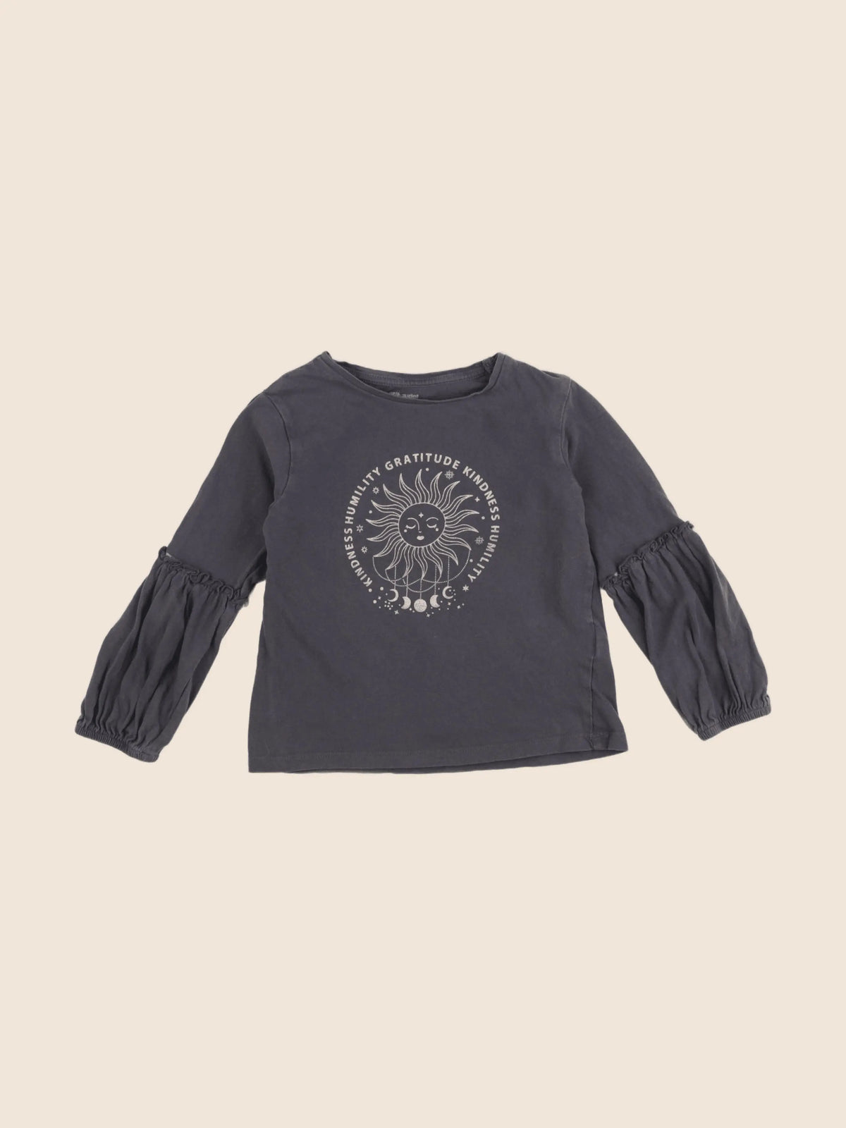 Vertbaudet - tee-shirt gris, or - 6 ans