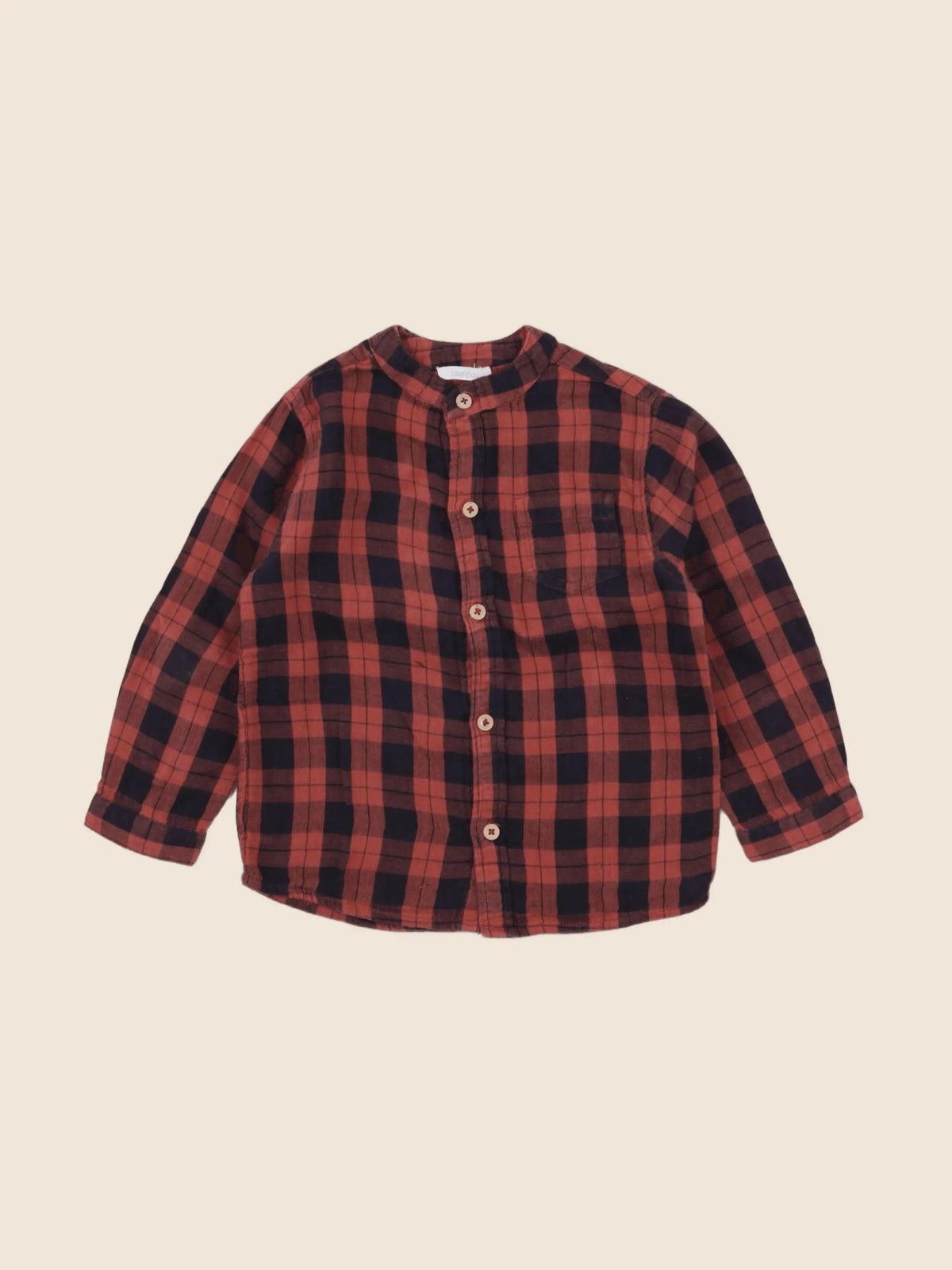 Boutchou - chemise bleu, rouge - 36 mois
